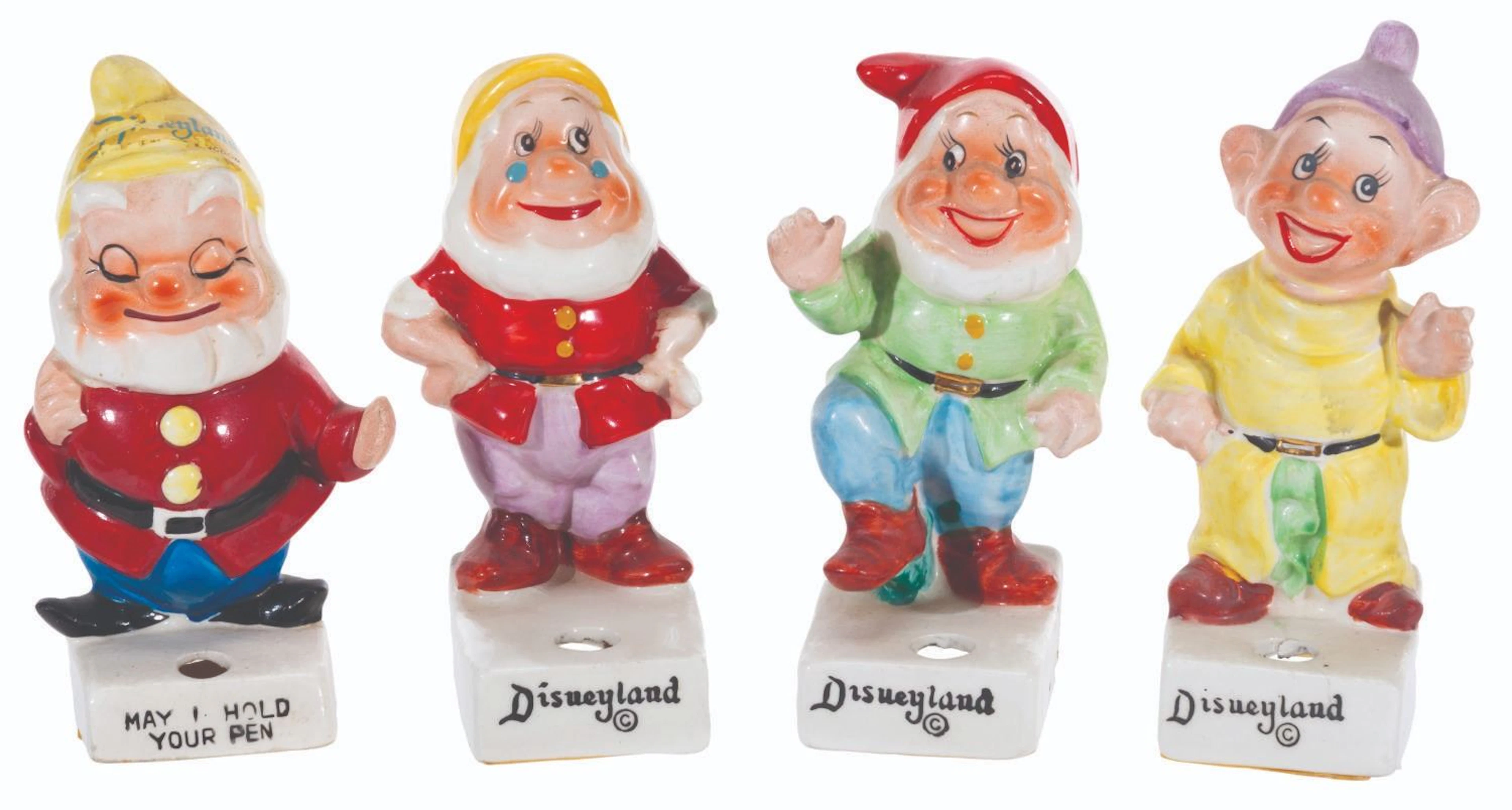 A "Snow White and the Seven Dwarfs" Pen Holder Collection.