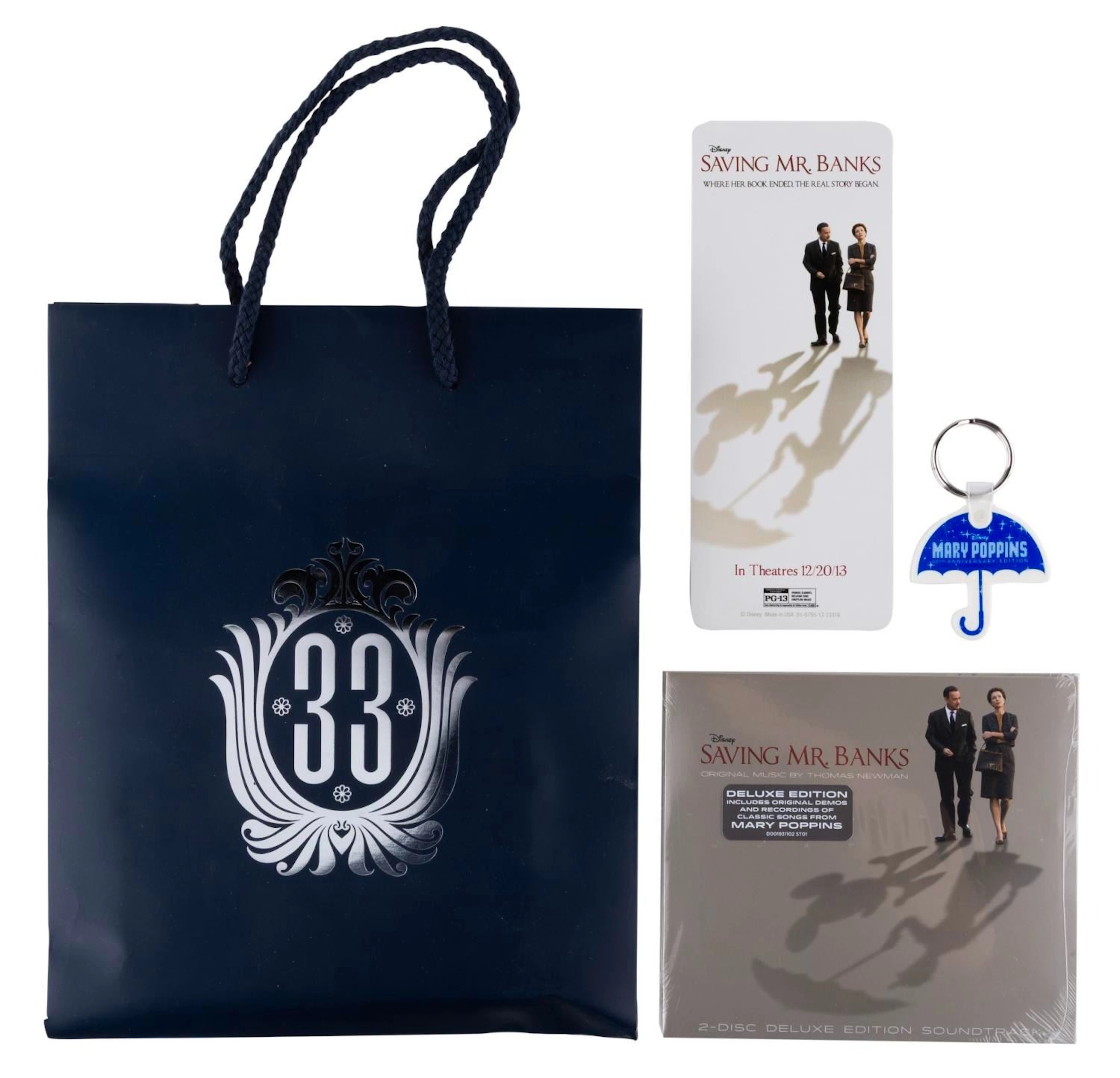 A Club 33 "Mary Poppins" & "Saving Mr. Banks" Promo Bag.