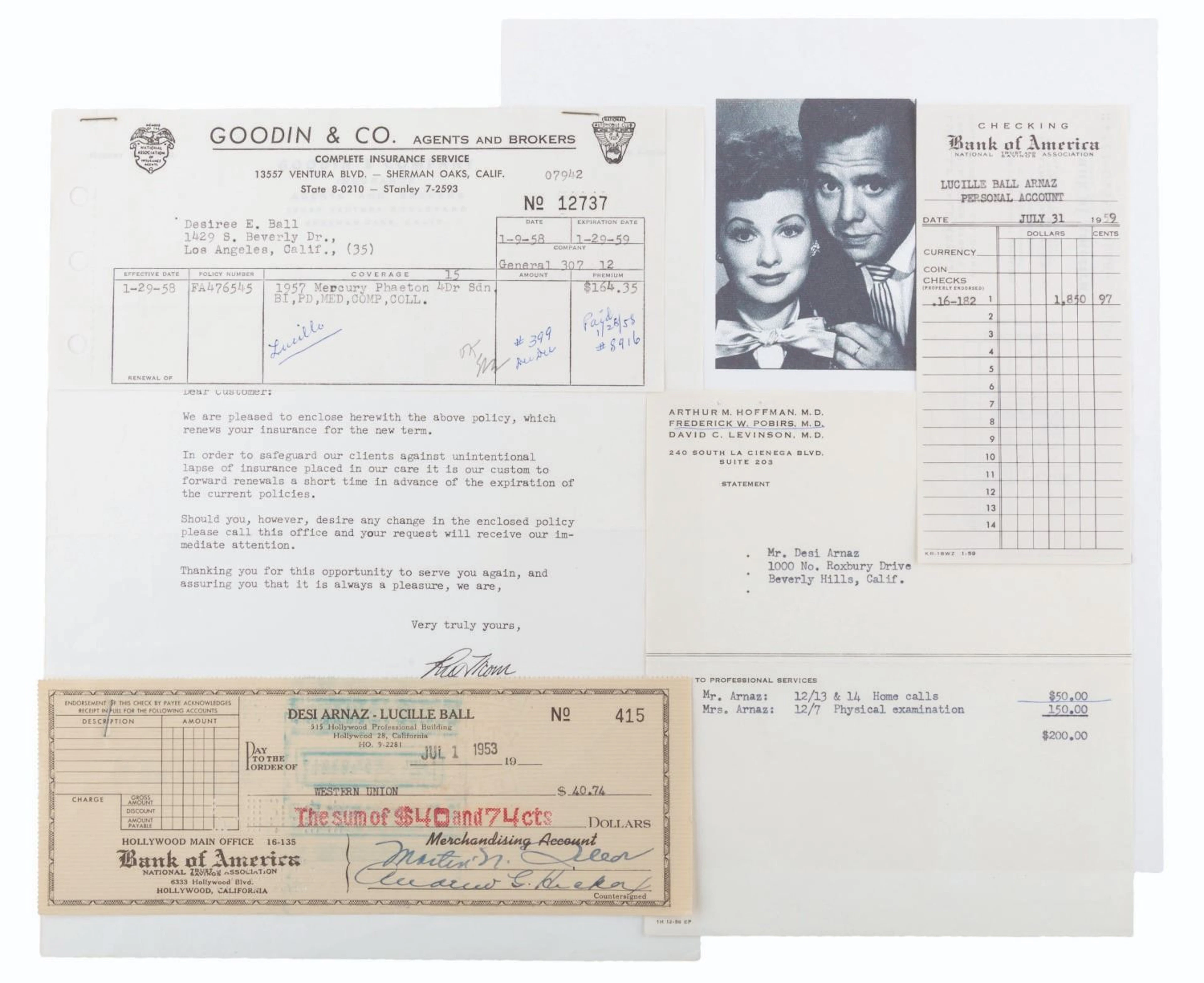 A Collection of Lucille Ball Documents.