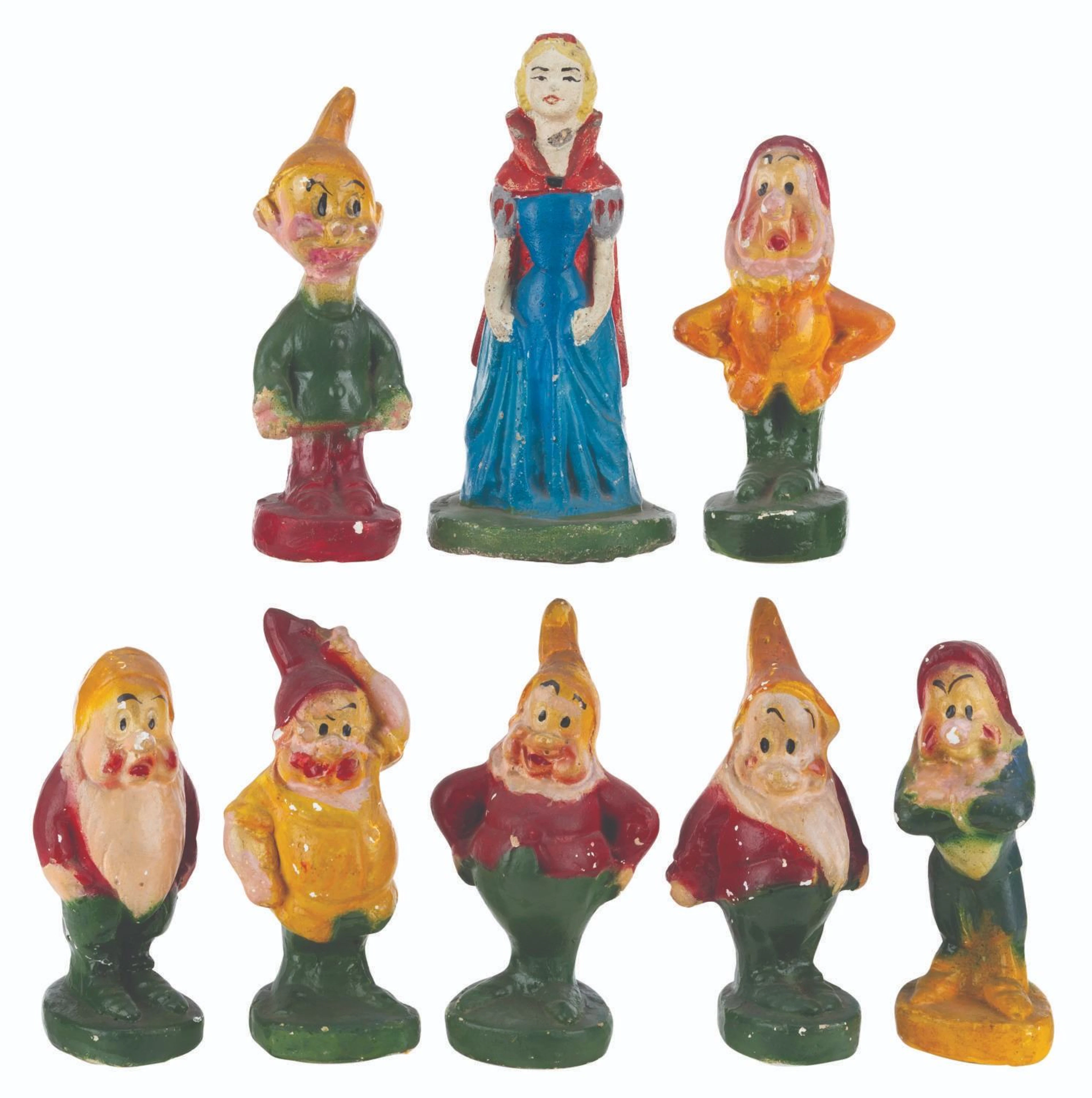 A Set of "Snow White and the Seven Dwarfs" Figurines.