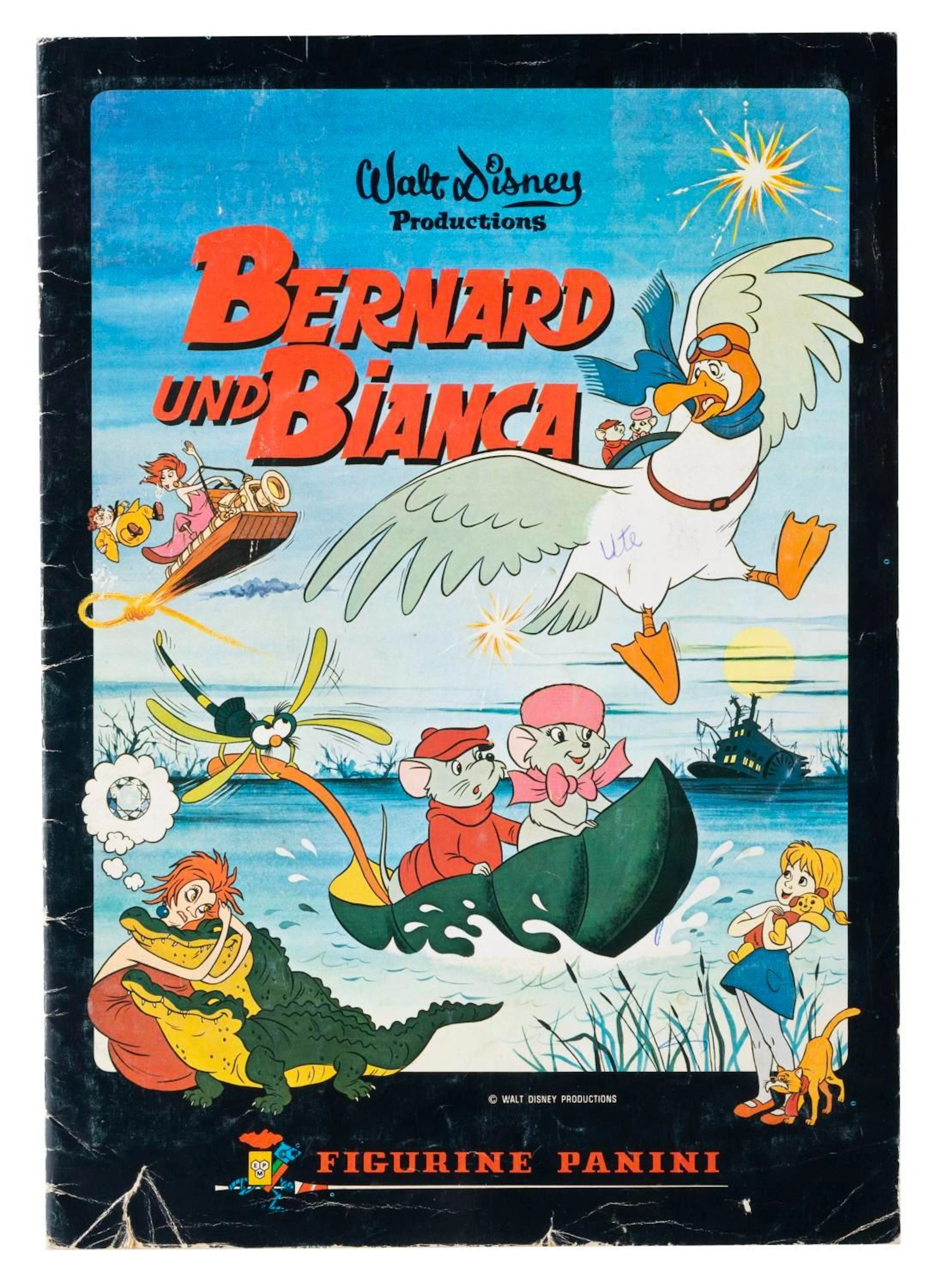A Complete “The Rescuers” German Panini Sticker Book.