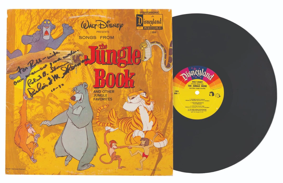 A Sherman Brothers Signed "The Jungle Book" Record Album.