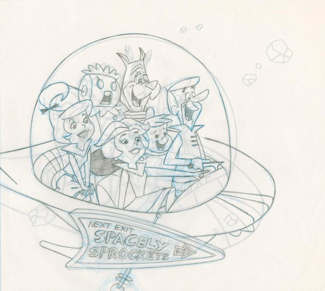 View-Master Slide Original Artwork for "The Jetsons."