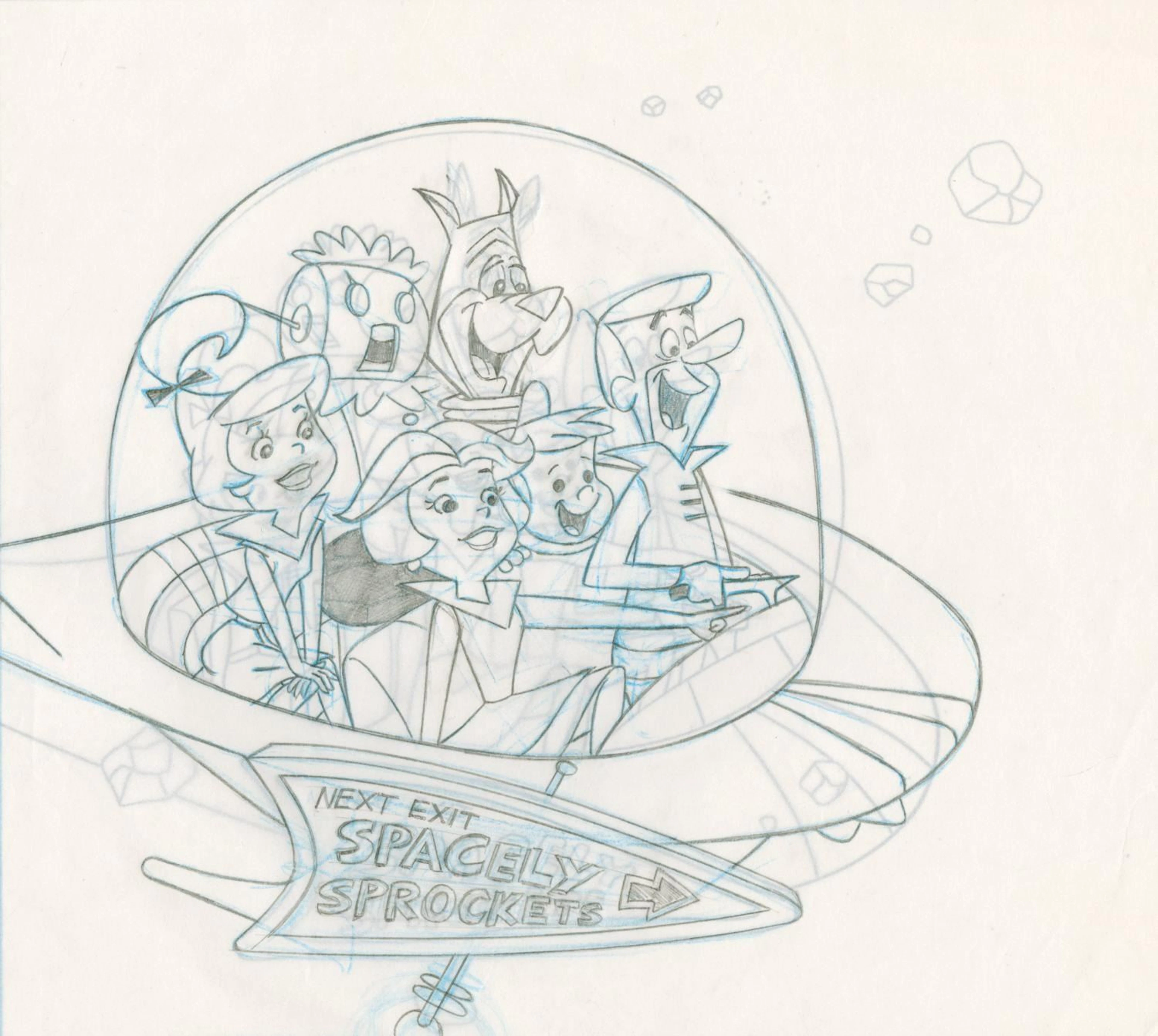 View-Master Slide Original Artwork for "The Jetsons."