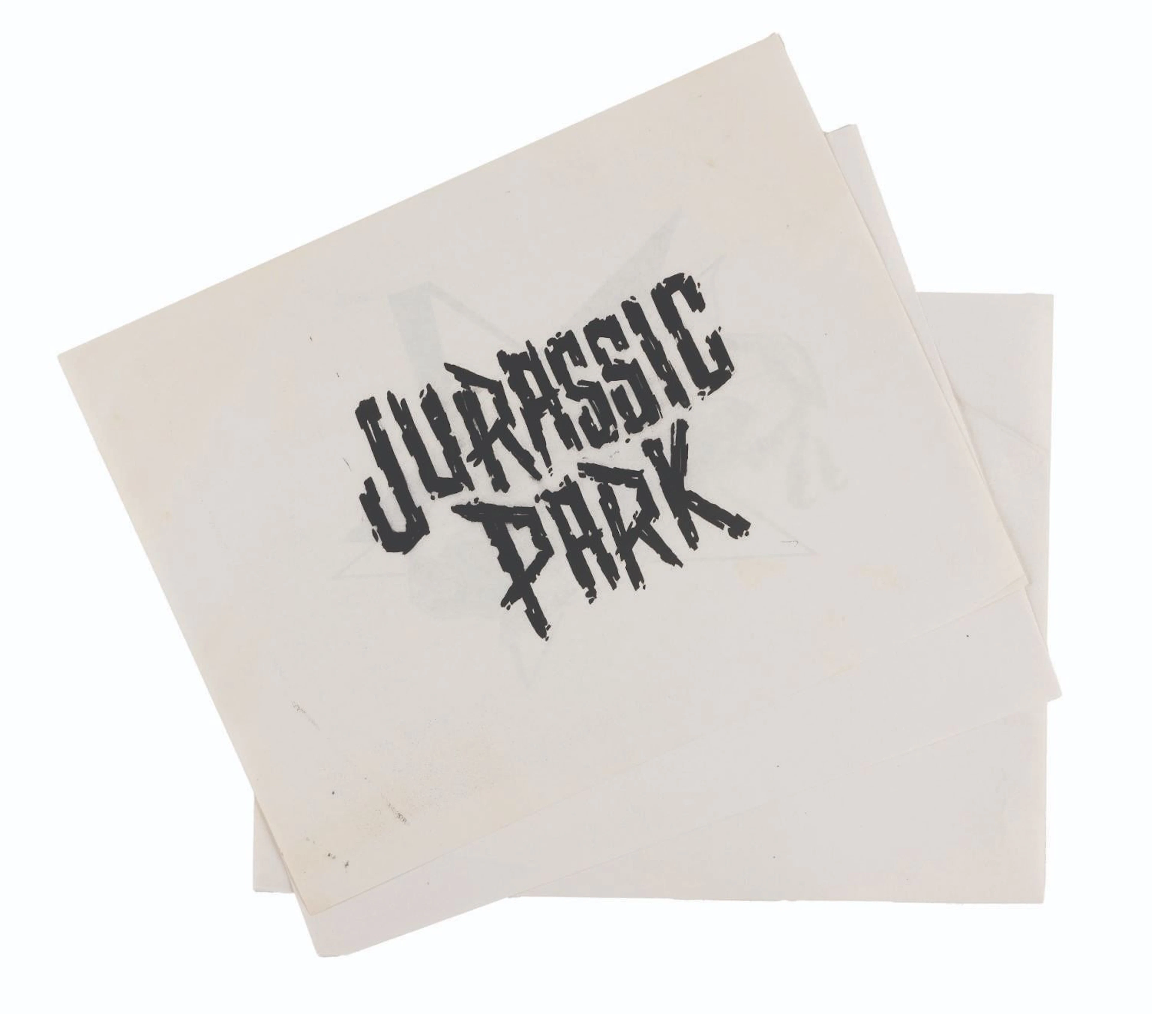 A Trio of "Jurassic Park" Logo Concept Prints.