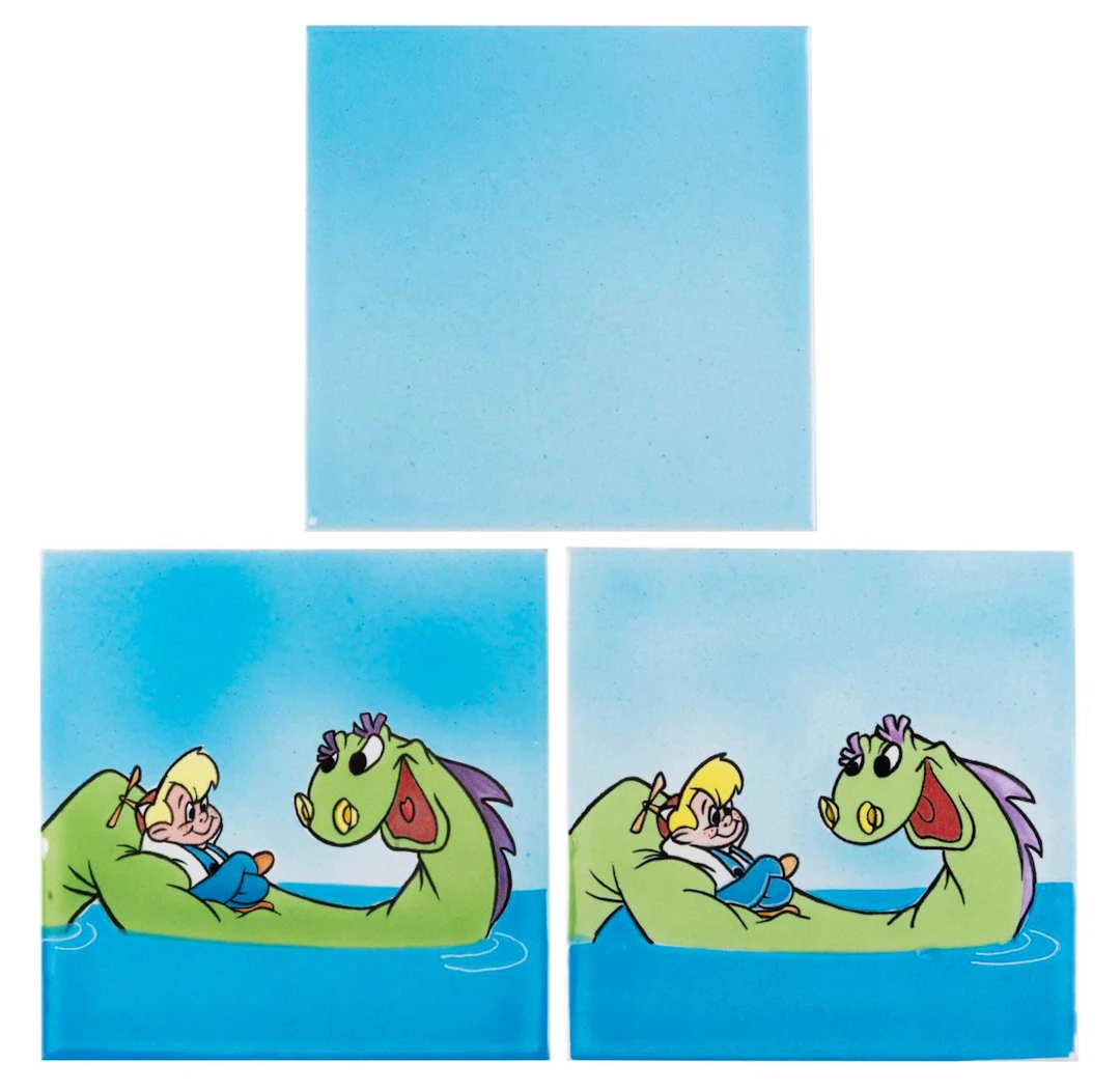 Beany and Cecil Production Sample Tiles.