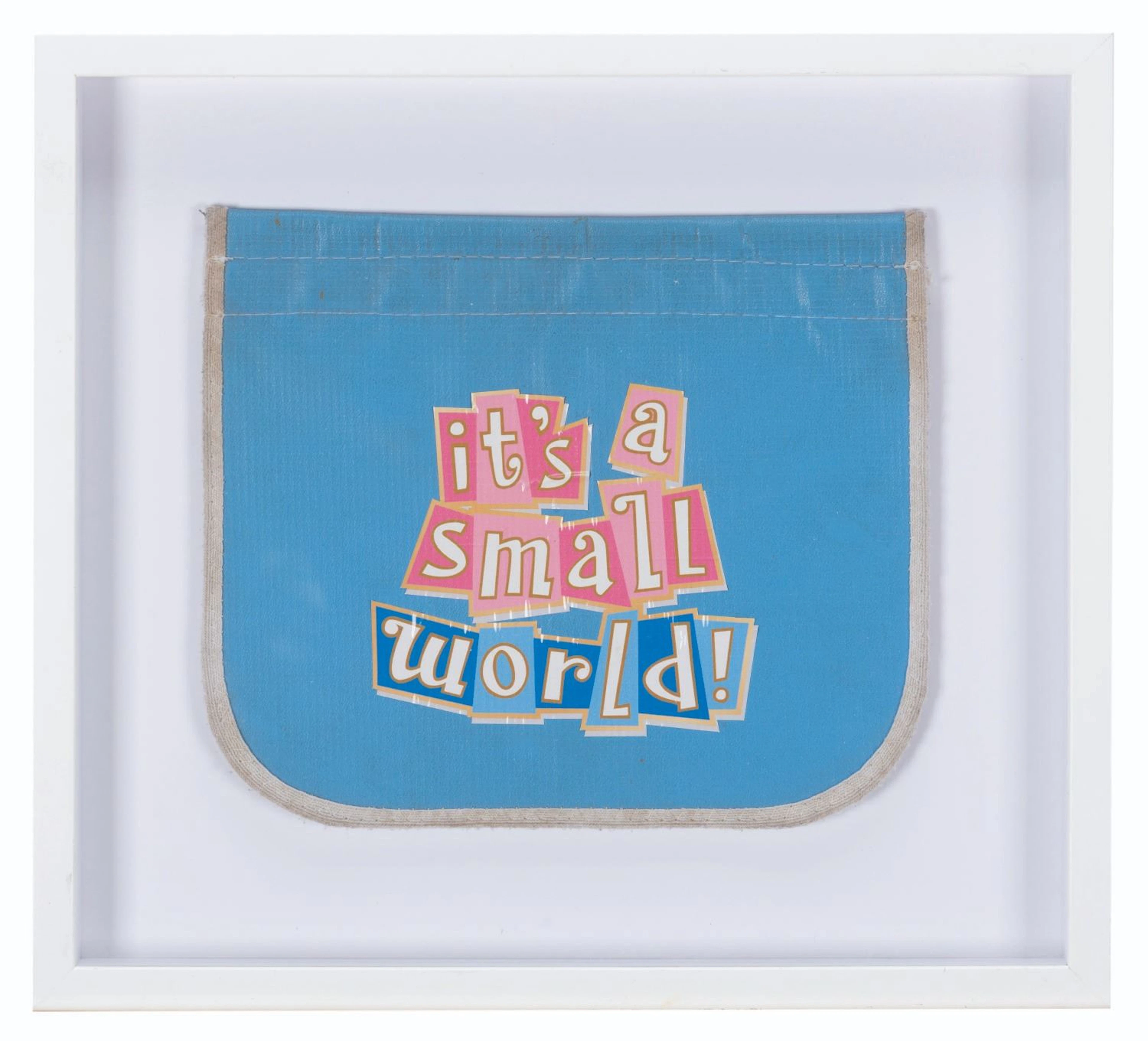 An It's A Small World Crowd Control Flag.