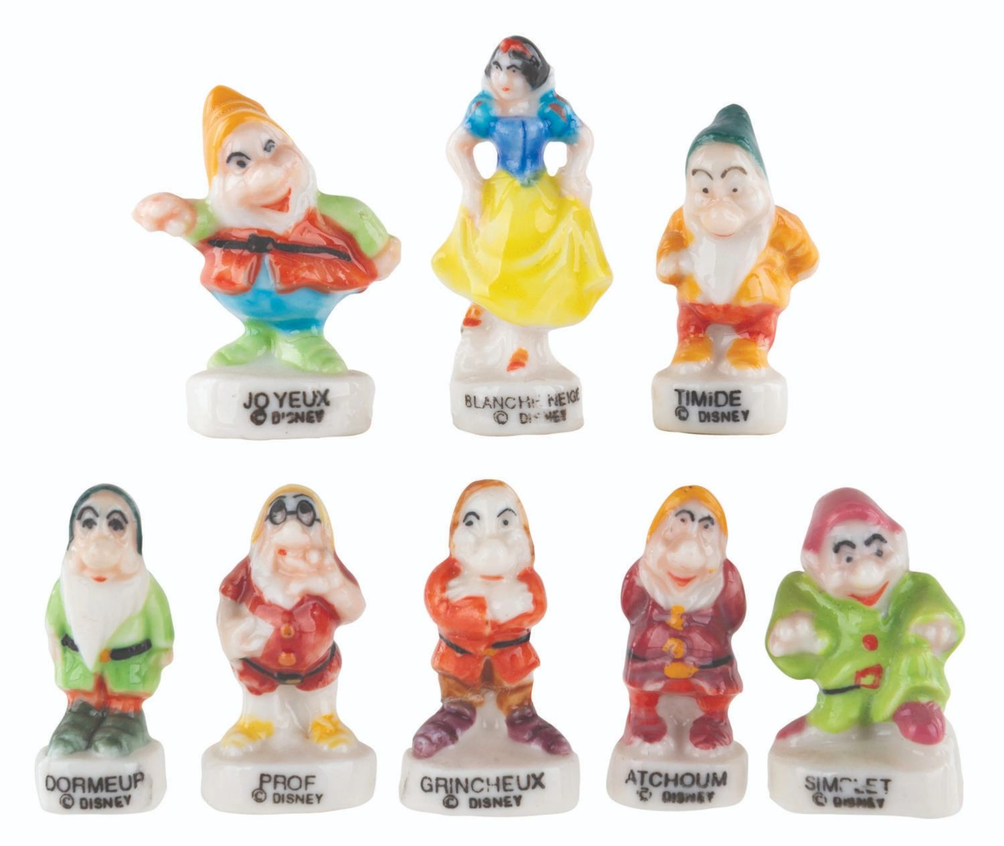 A Collection of "Snow White" Epiphany Fève Charms.