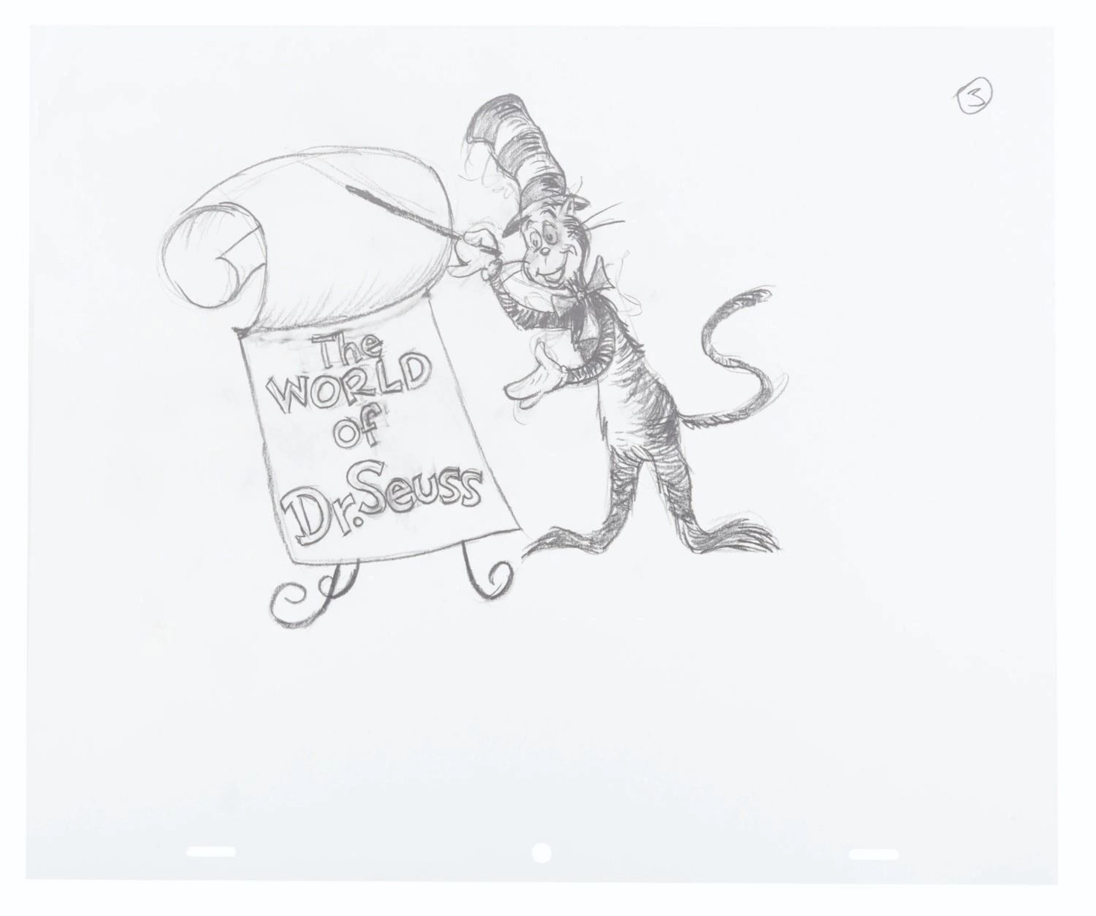 A "The Butter Battle Book" Cat in the Hat Drawing.