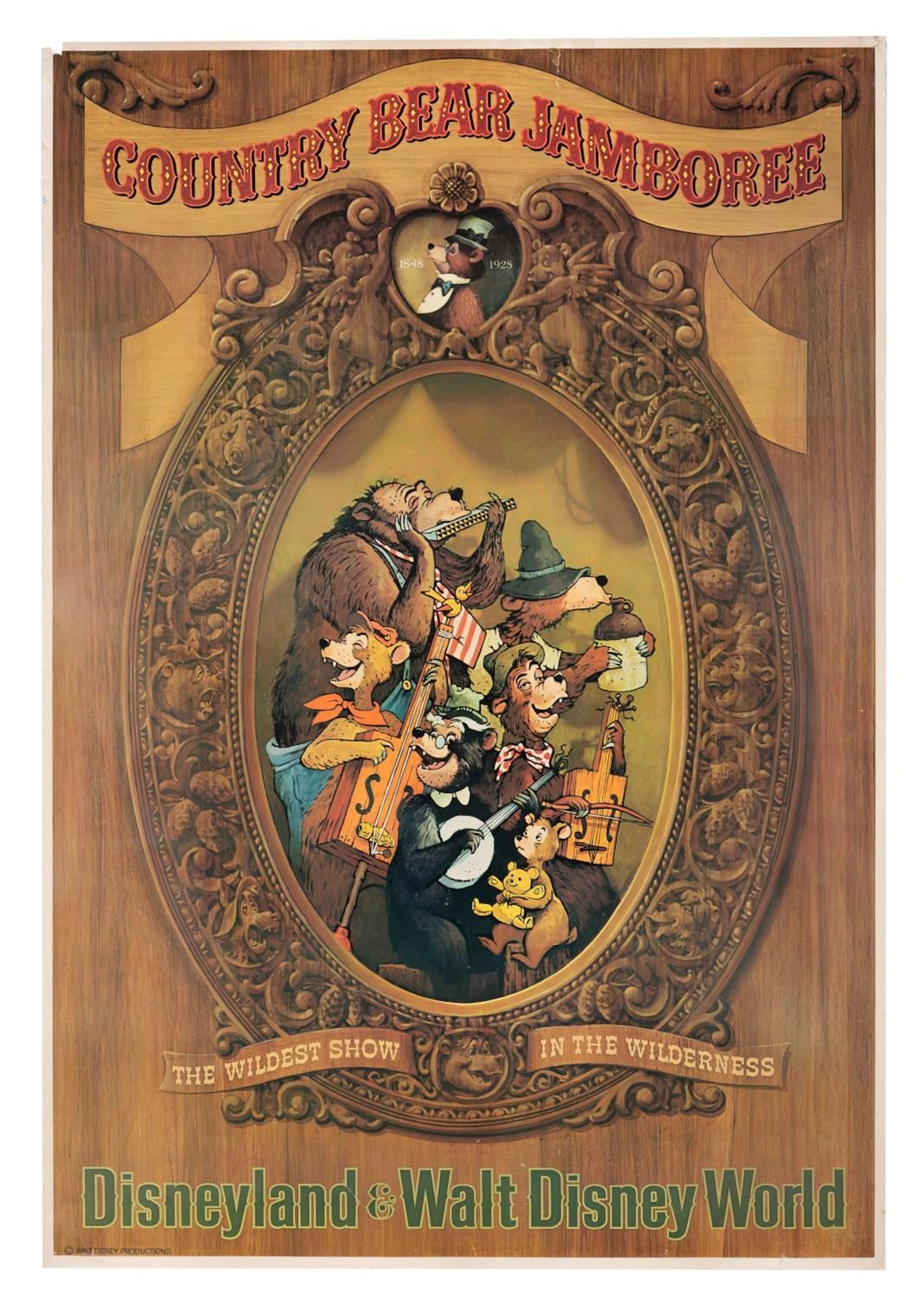 A Country Bear Jamboree Attraction Poster.