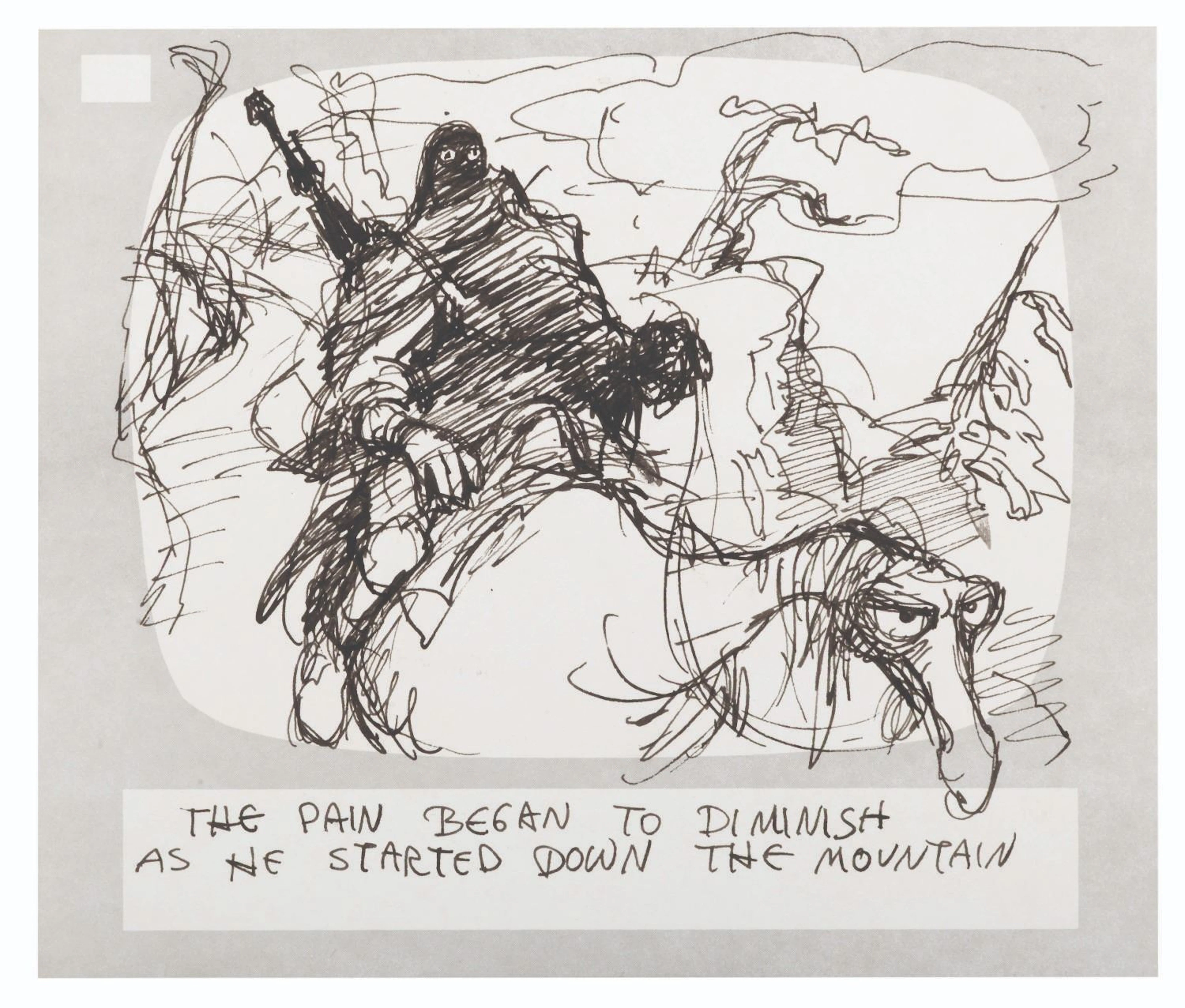 A "Wizards" Original Storyboard Drawing.