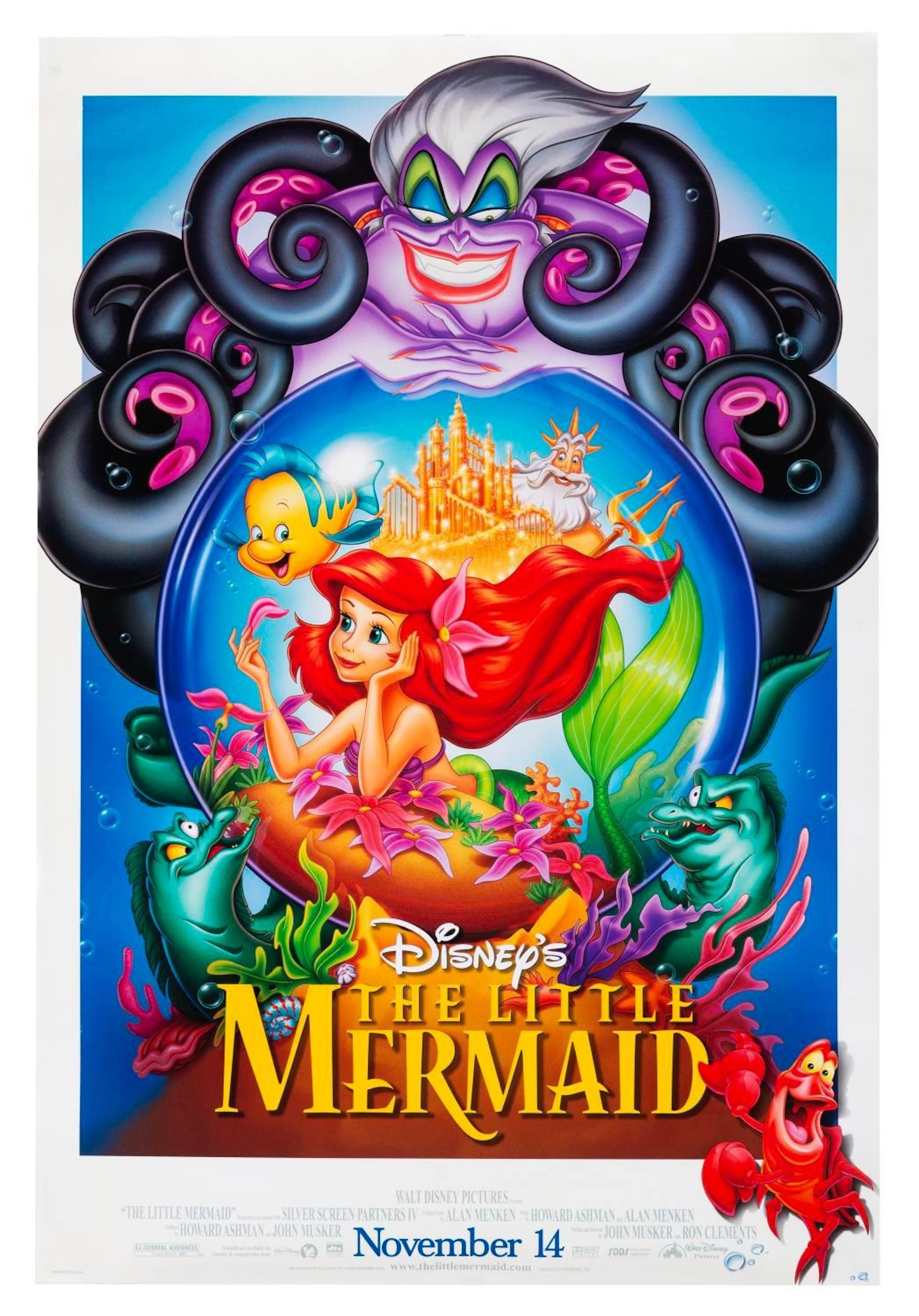 A "The Little Mermaid" Re-Release One-Sheet.