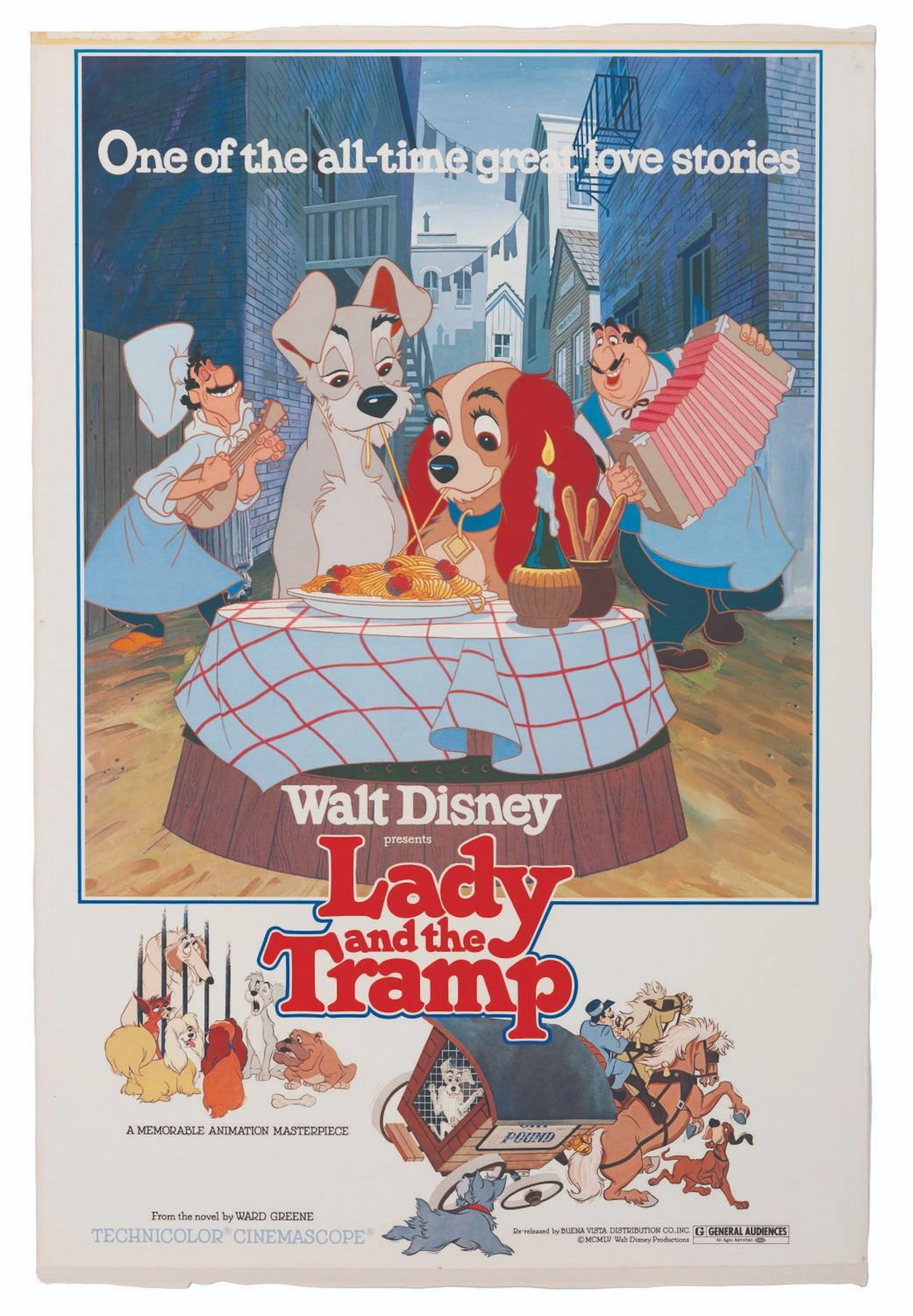 A"Lady and The Tramp" Re-Release One-Sheet.