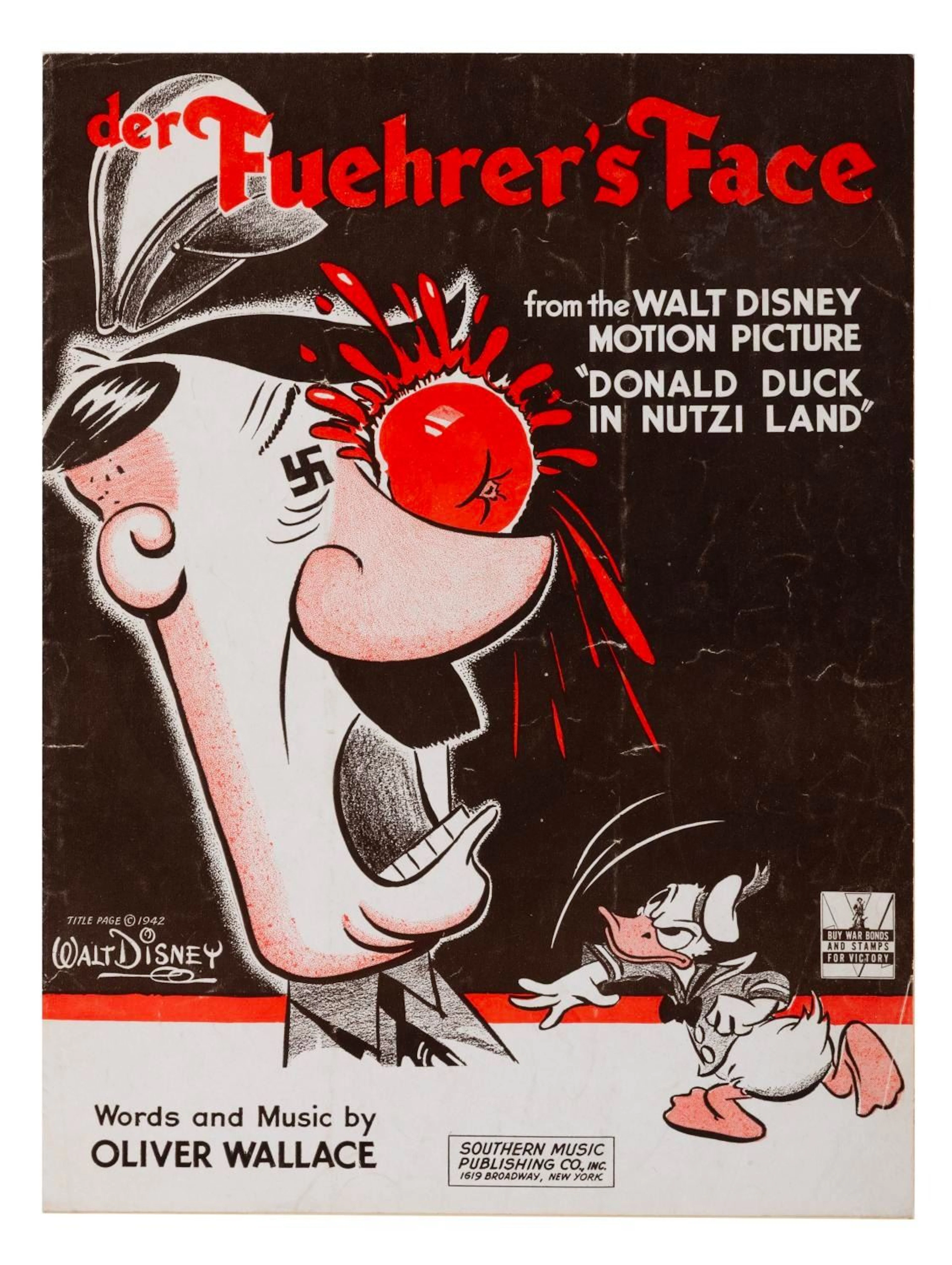 Sheet Music for Walt Disney's "Der Fuehrer's Face."