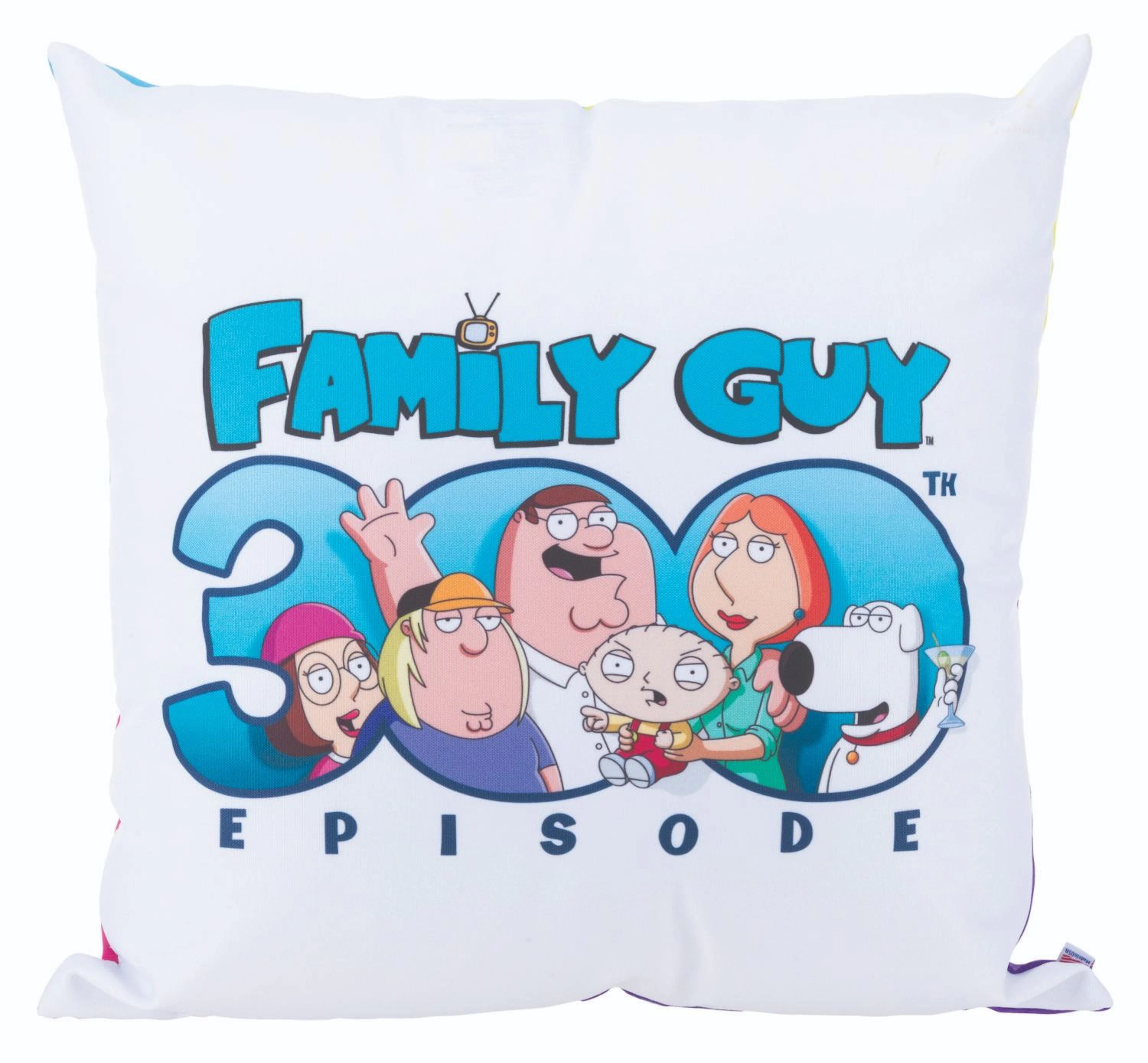 A "Family Guy" Crew 300th Episode Pillow.