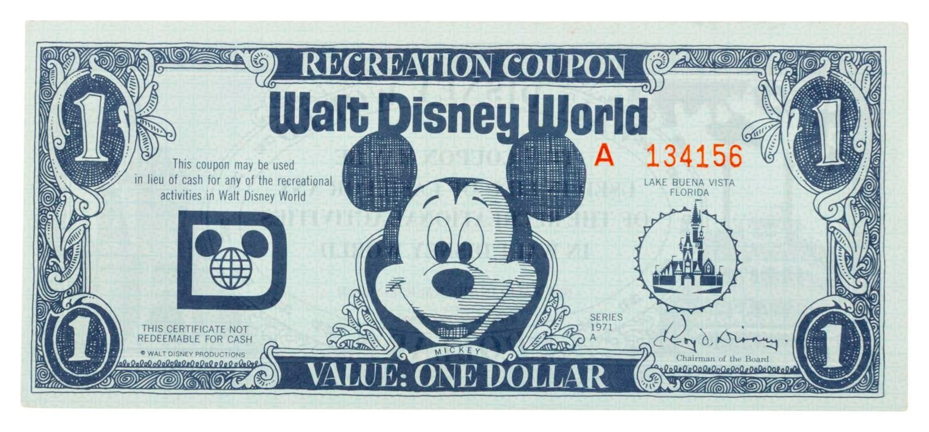 A Rare 1971 Walt Disney World Dollar