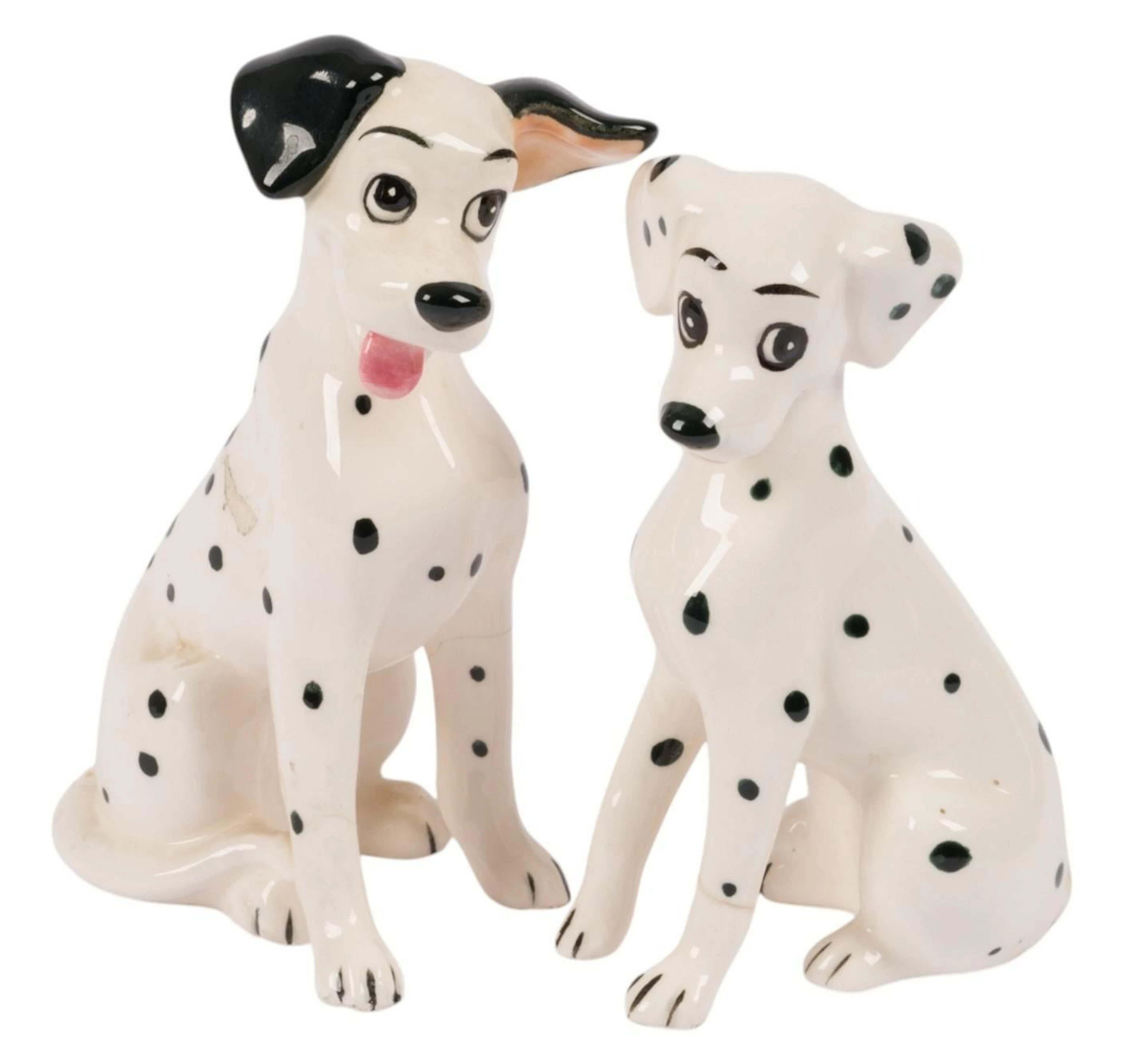 “One Hundred and One Dalmatians” Pongo and Perdita Ceramic Figurines.