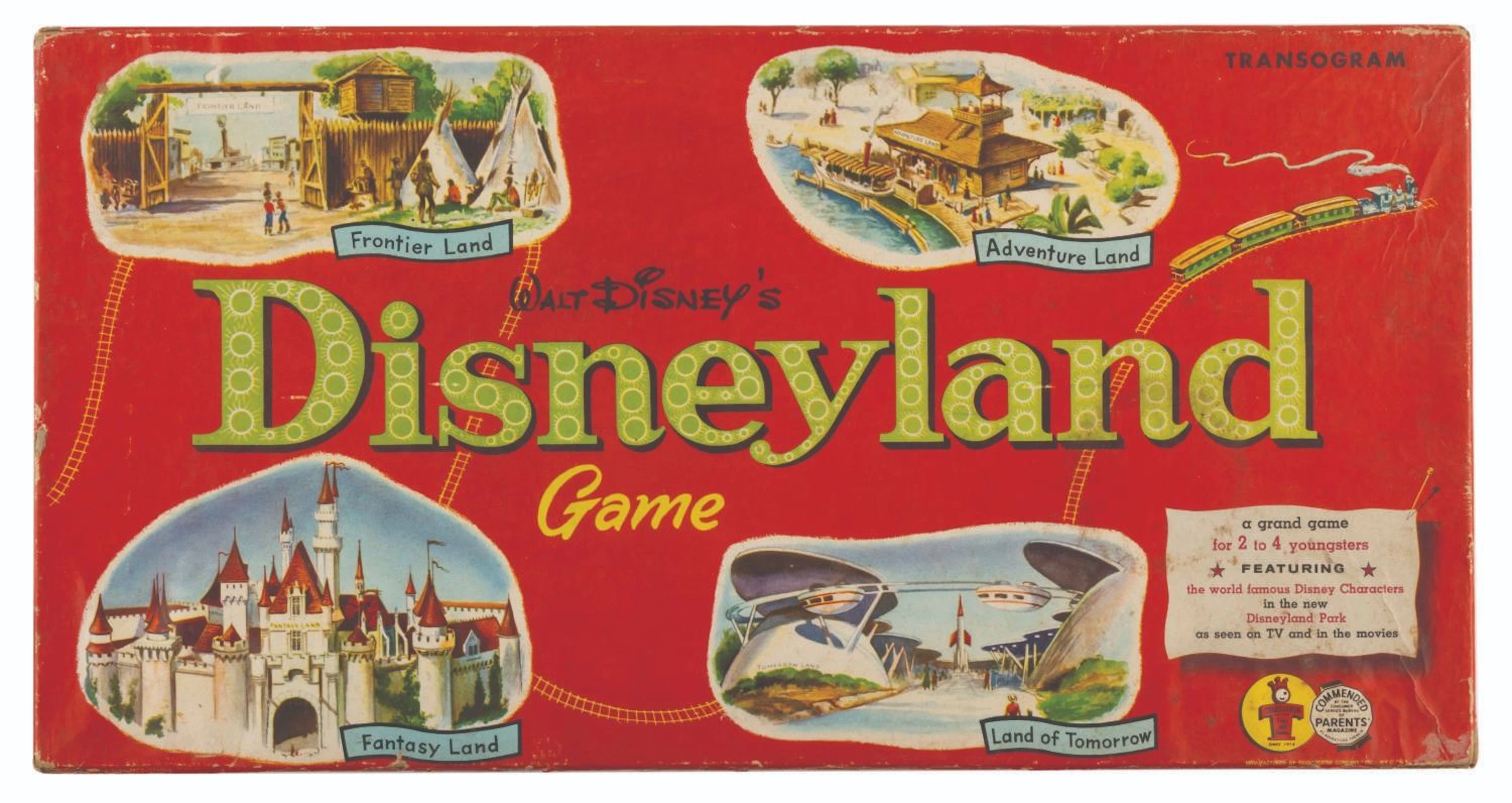 A 1955 Walt Disney's Disneyland Game by Transogram.