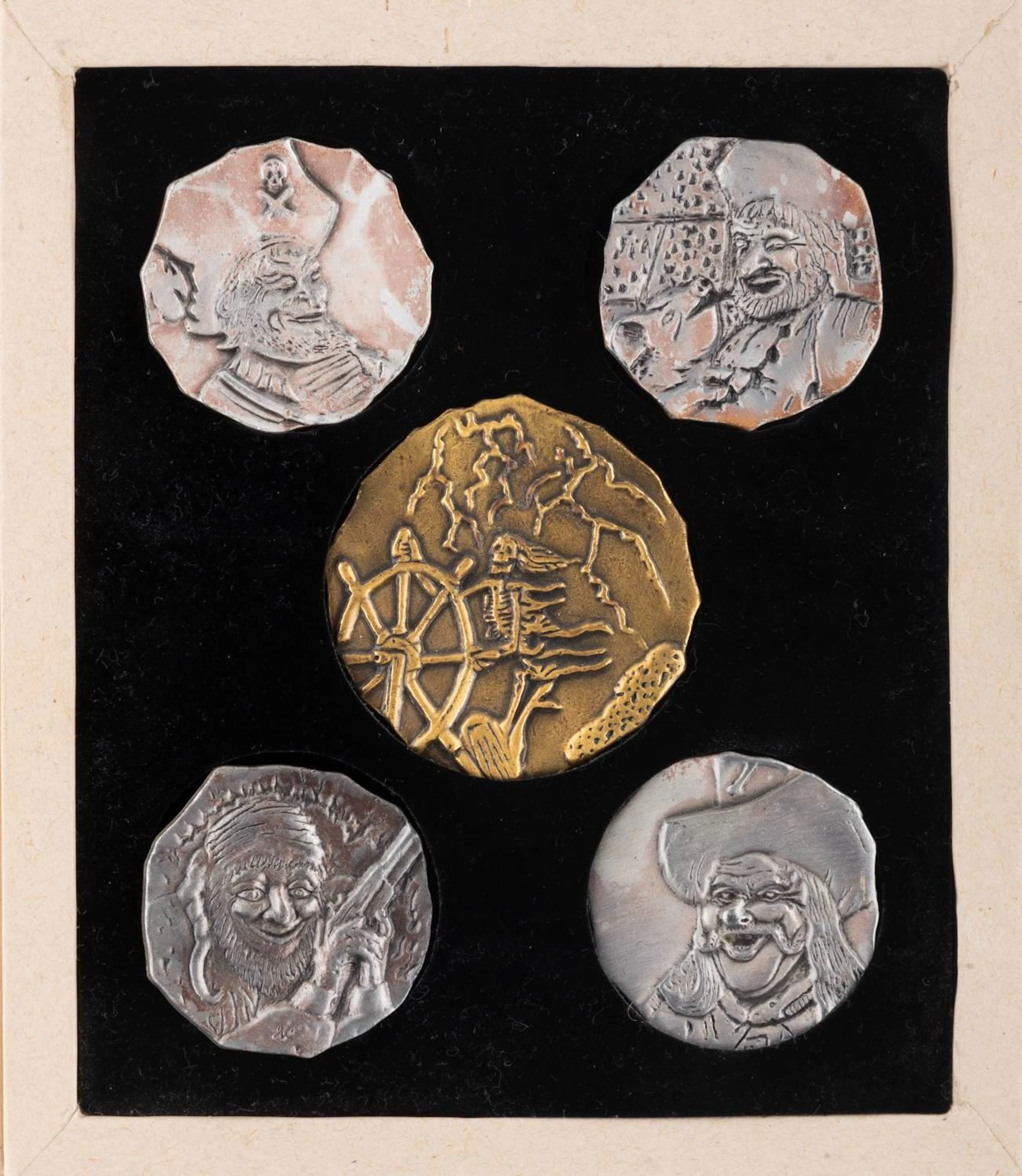 A Pirates of the Caribbean 33rd Anniversary Event Doubloon Set.