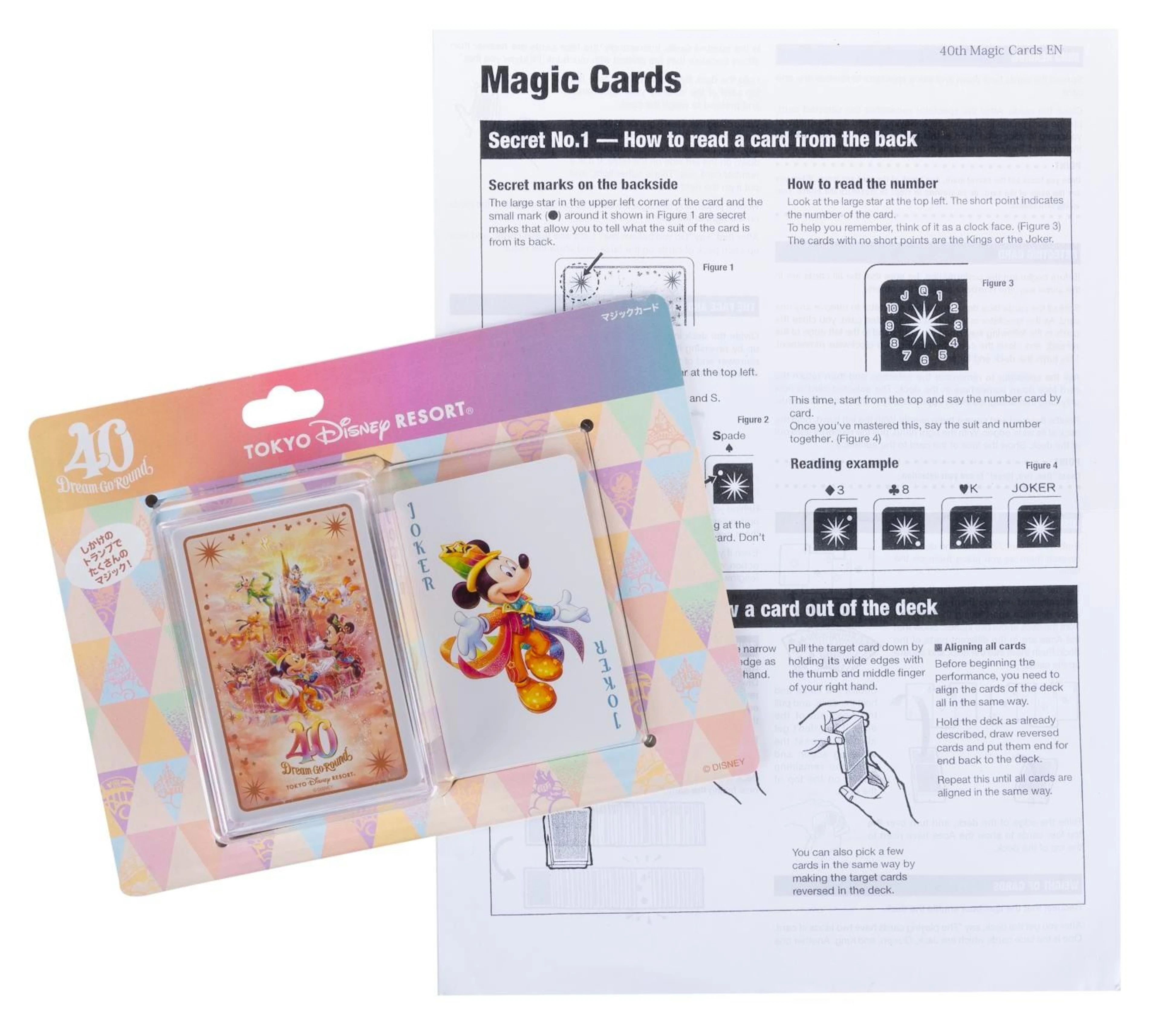 A Set of Tokyo Disney 40th Anniversary Magic Cards.