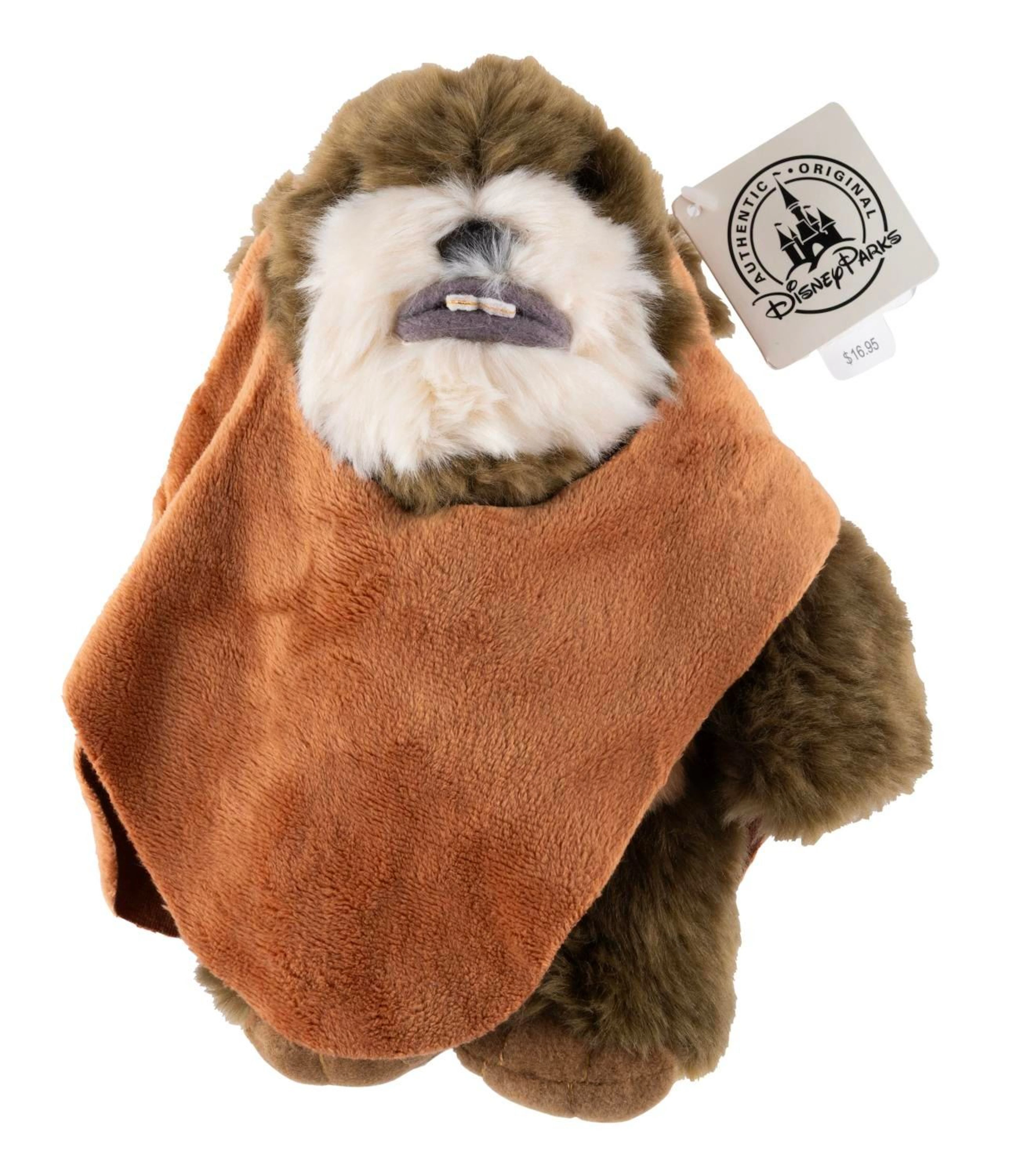 A Star Wars Disney Parks Ewok Plush.