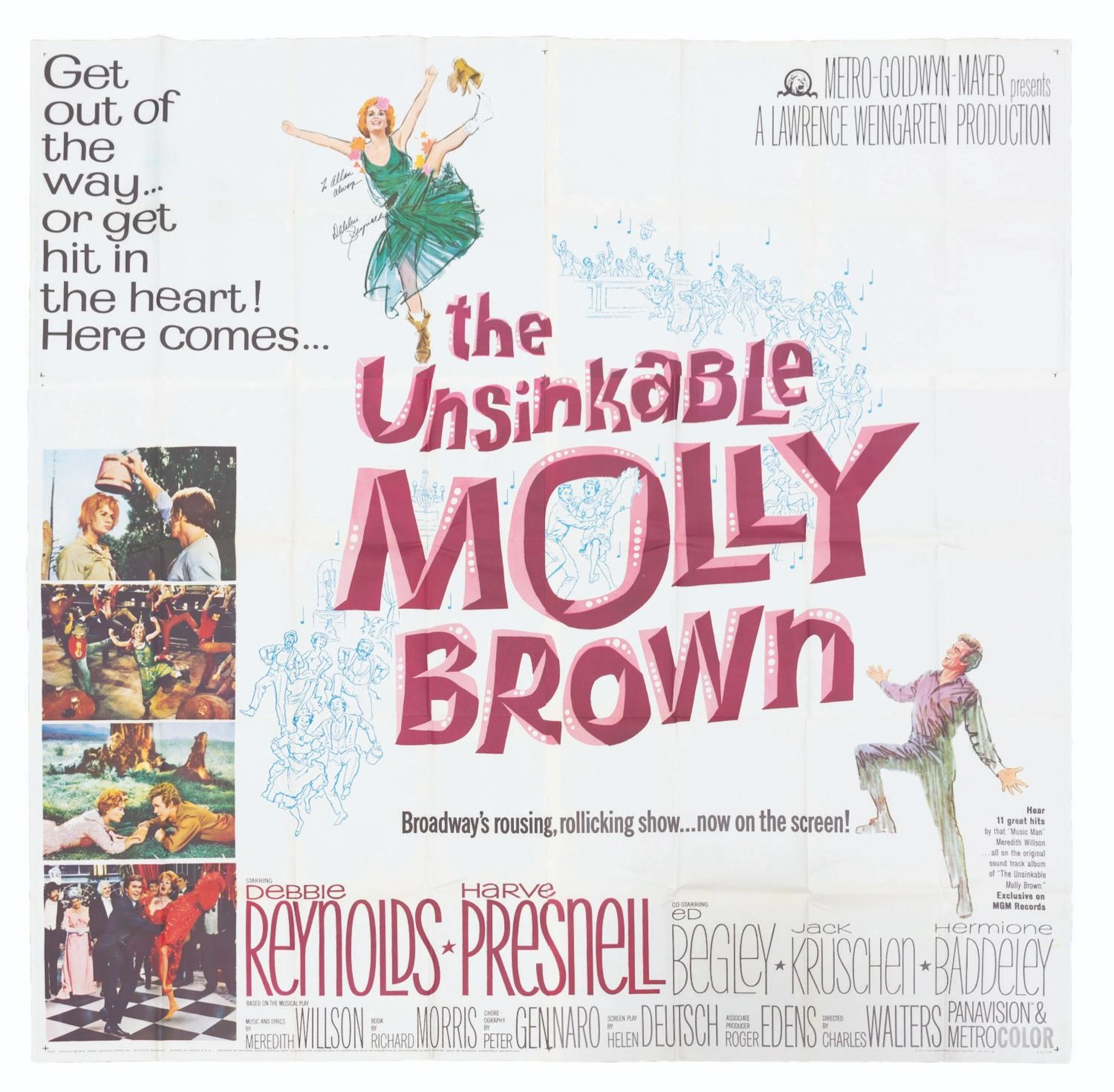 A Signed "The Unsinkable Molly Brown" 6-Sheet.