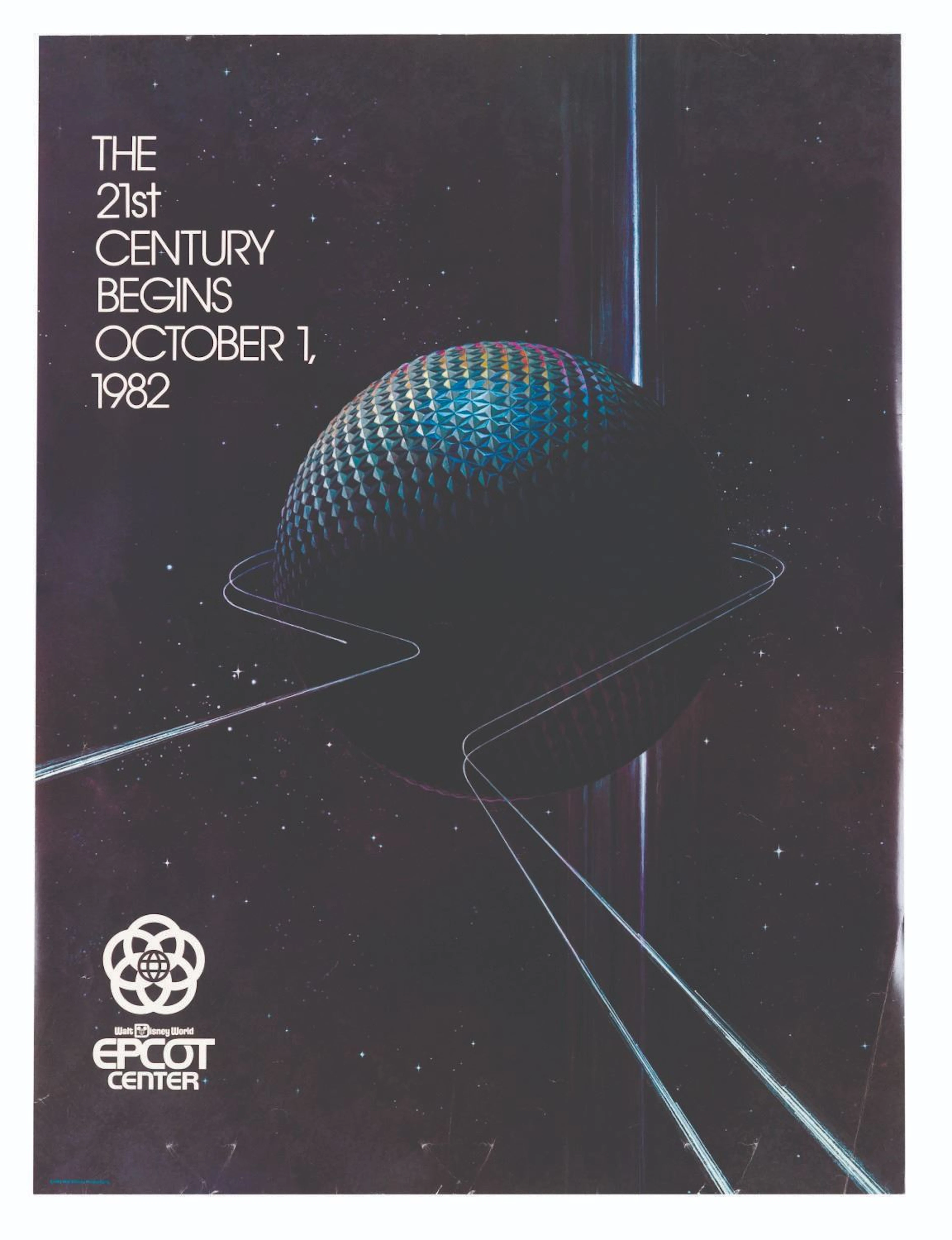An EPCOT Pre-Opening Poster.
