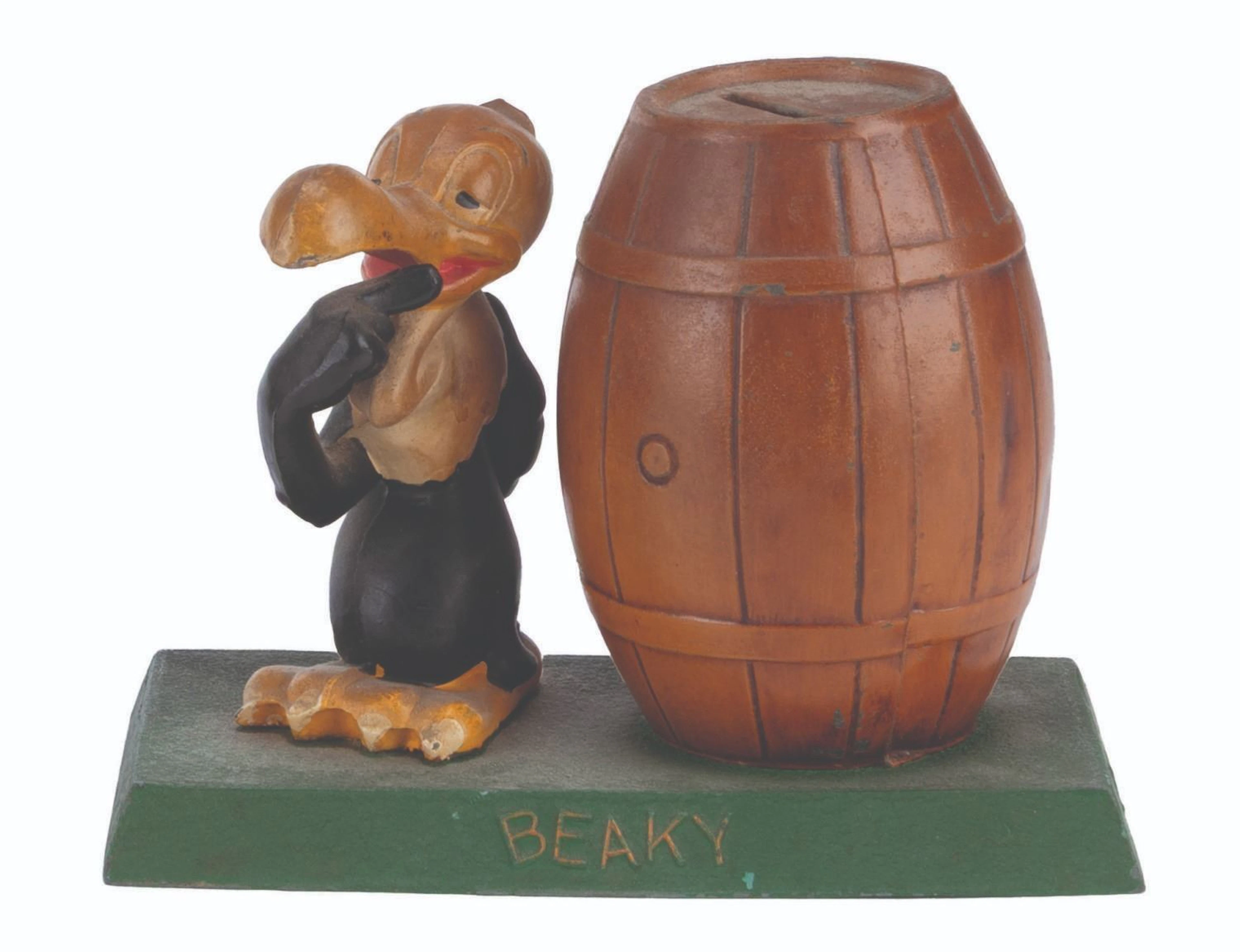 A Beaky Buzzard Metal Coin Bank.