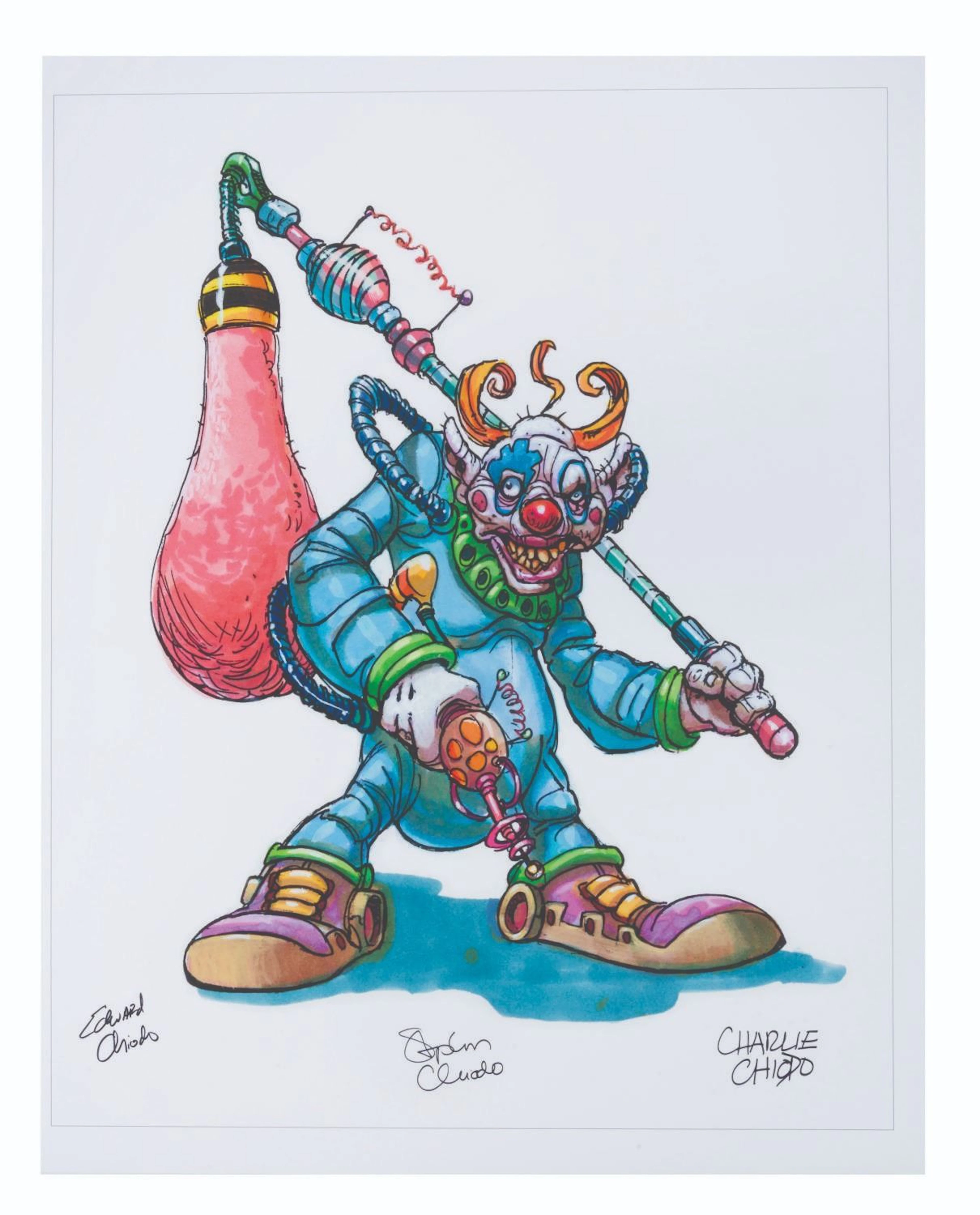 A Killer Klowns "Fresh Catch" Signed Print.