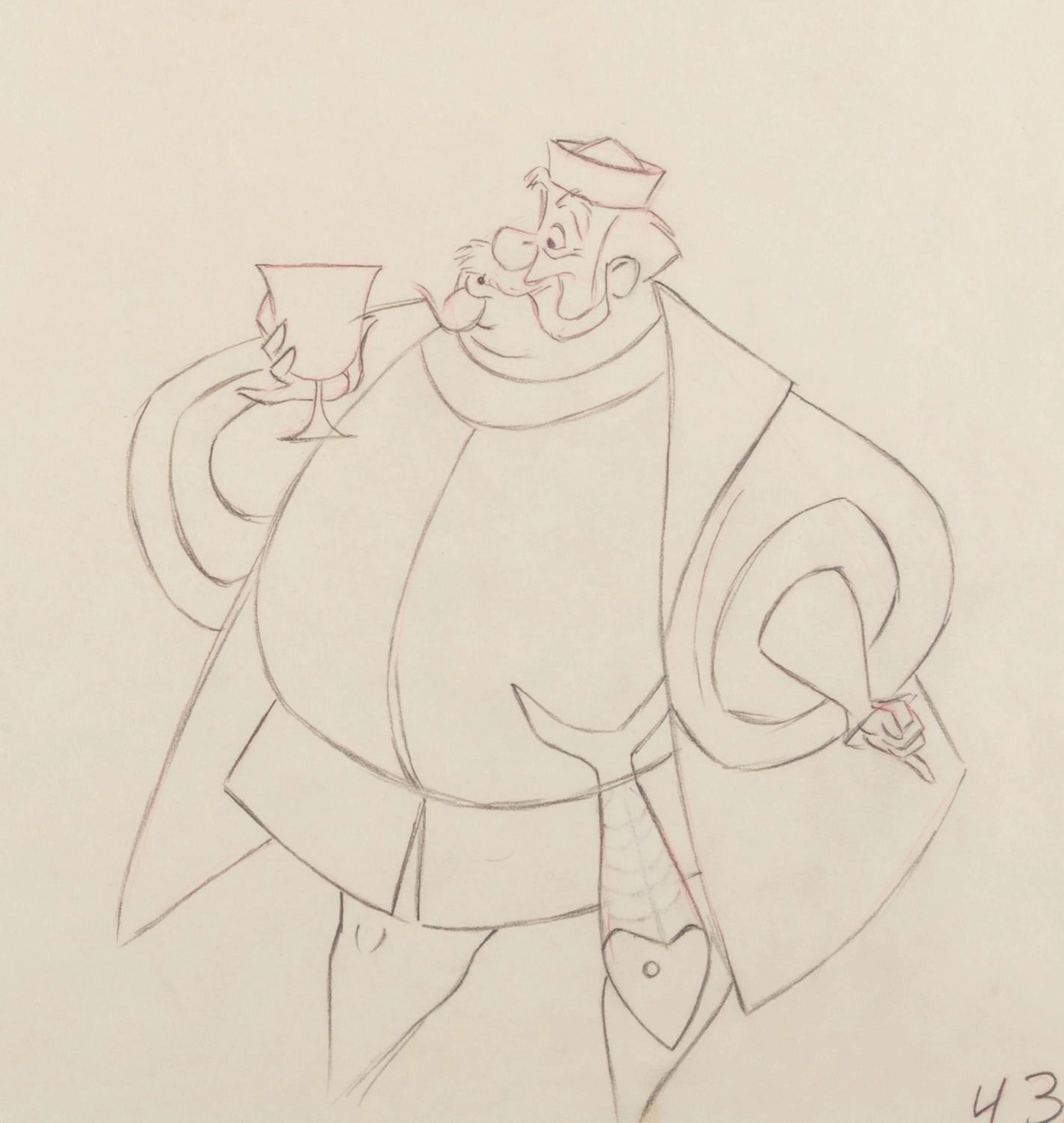 A "Sleeping Beauty" King Hubert Production Drawing.