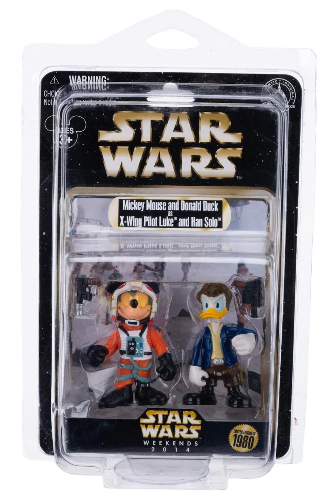 A Star Wars Weekends 2014 Mickey and Donald Toy Set.