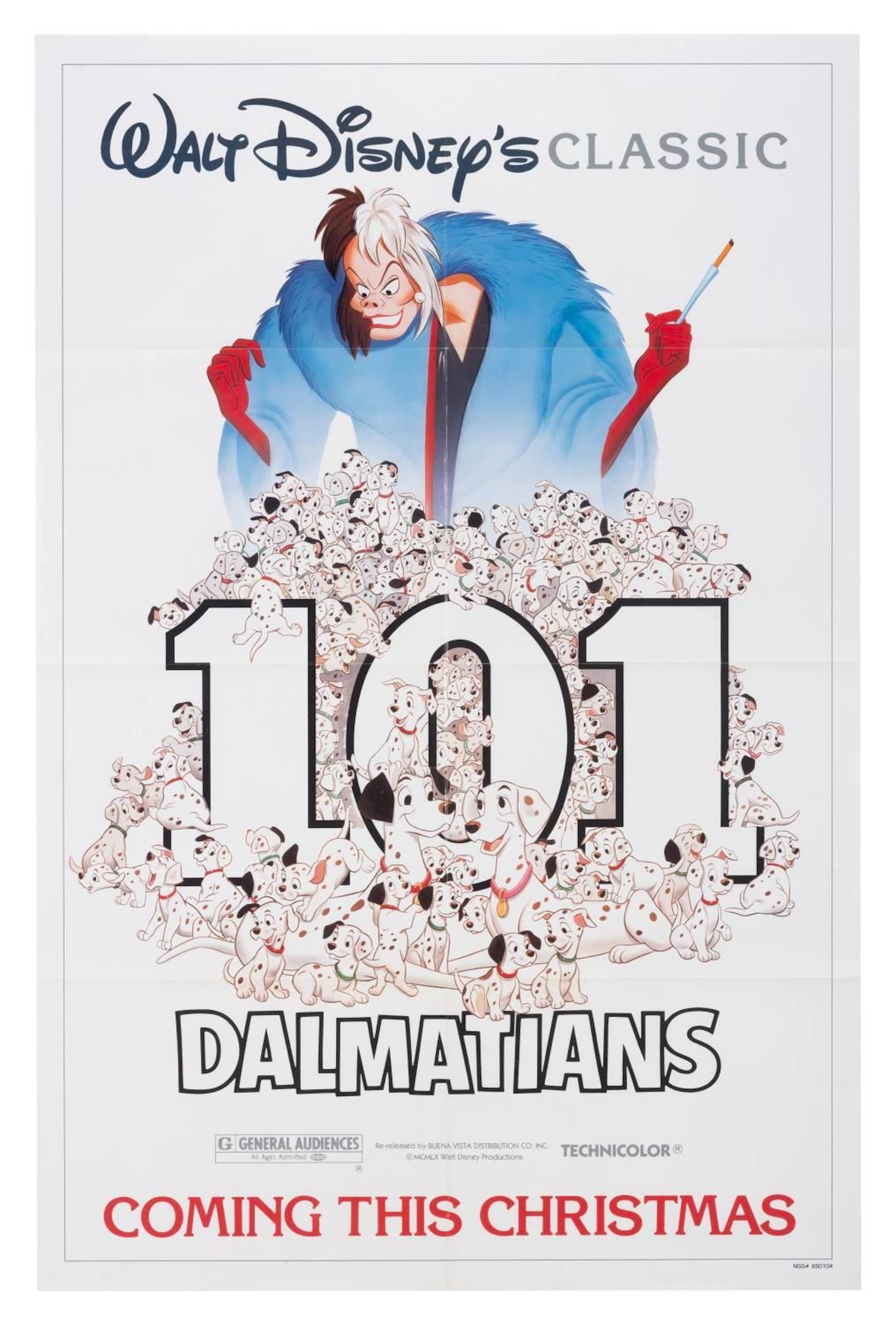 A "101 Dalmatians" Re-Release One-Sheet.