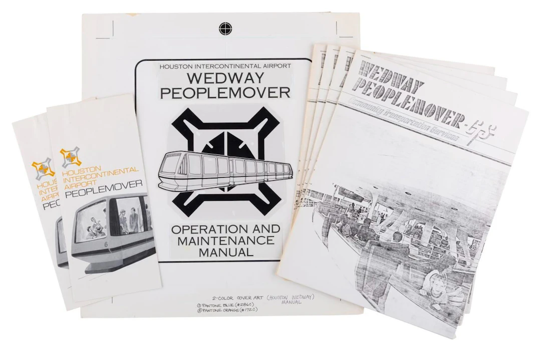 A Collection of Houston Airport "WEDway PeopleMover" Documents.