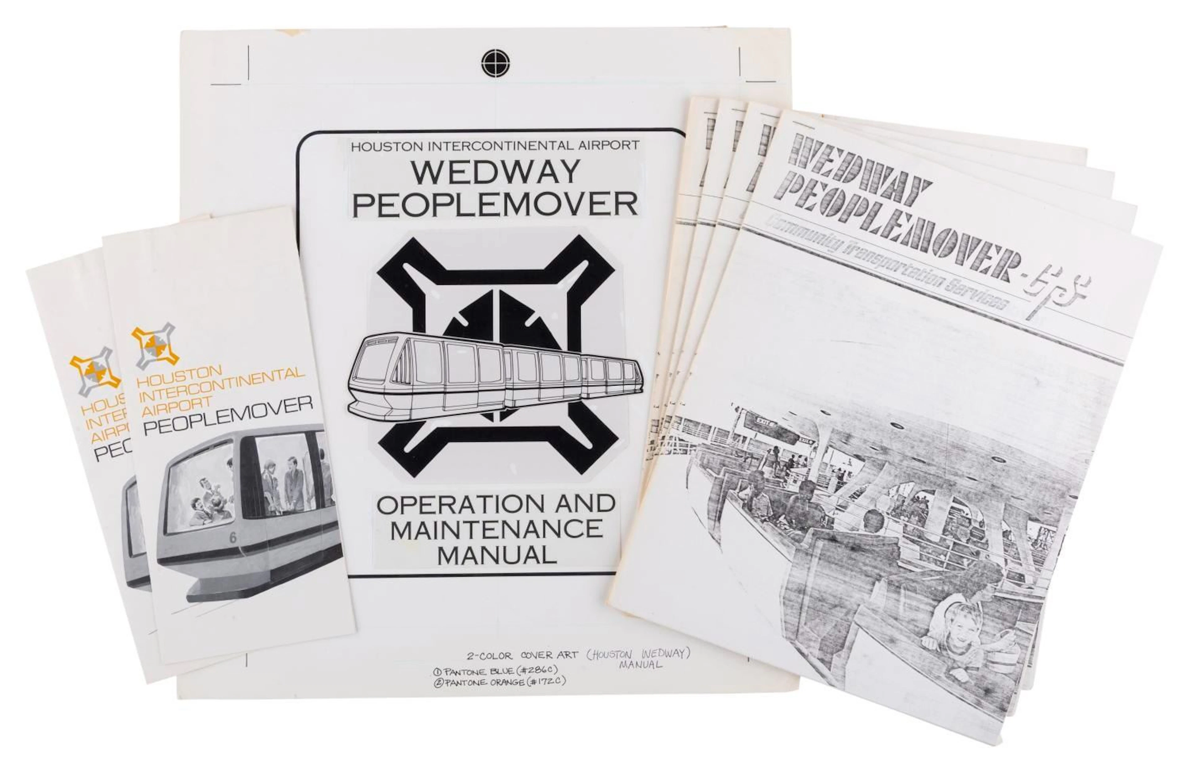 A Collection of Houston Airport "WEDway PeopleMover" Documents.