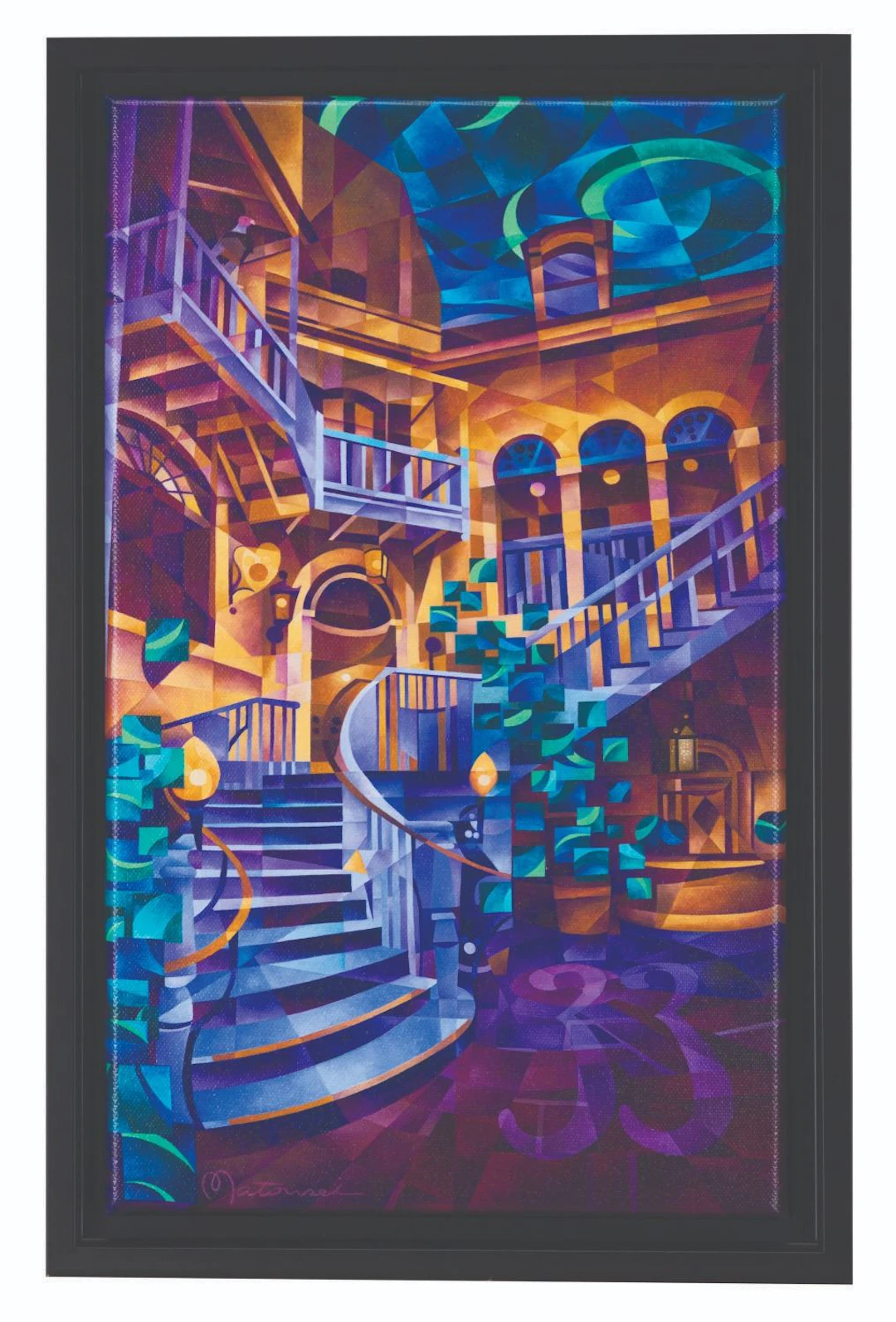 A Rare Club 33 Emerald Anniversary Giclee on Canvas Print.