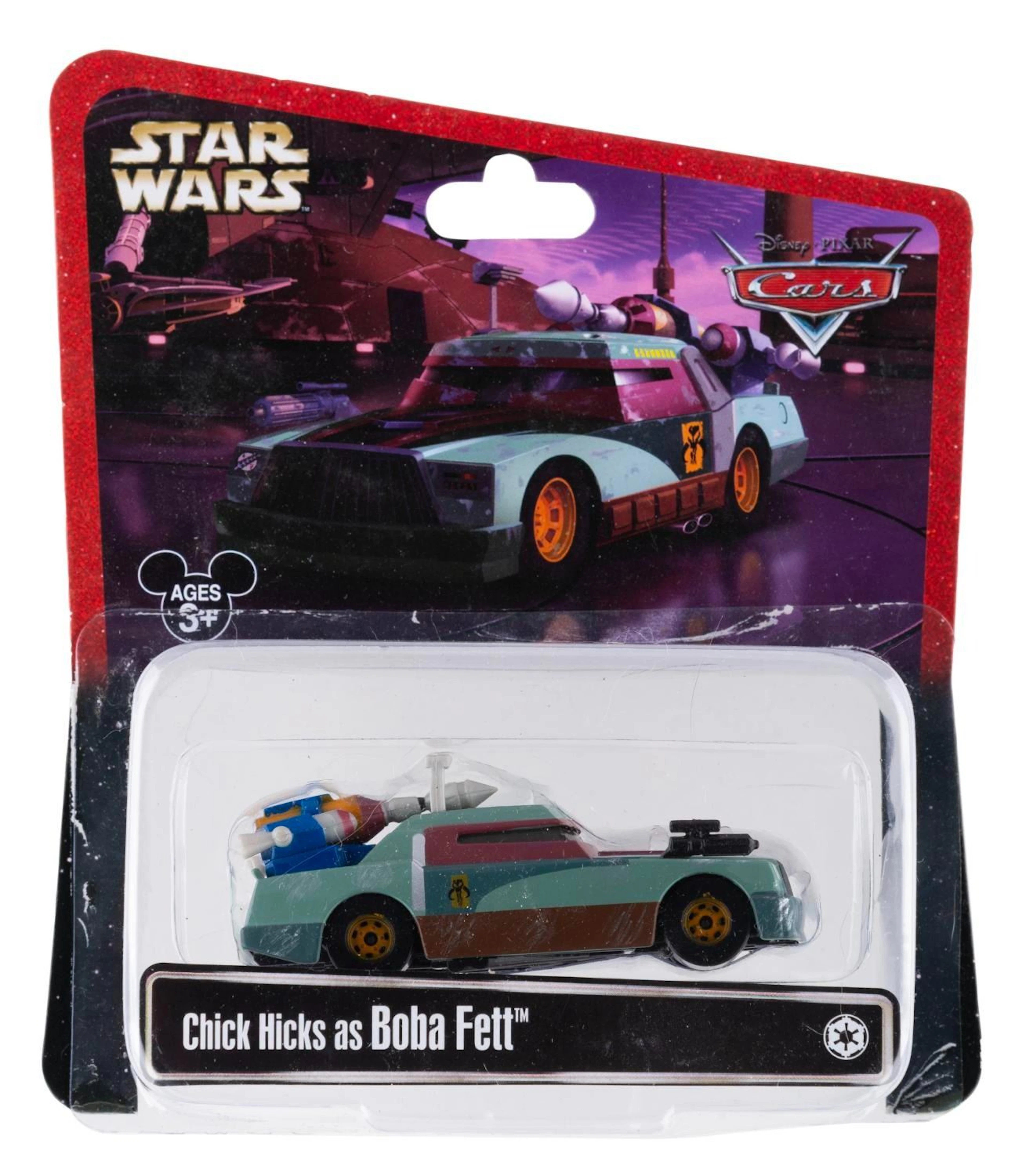 A Cars/Star Wars Chick Hicks as Boba Fett Toy.