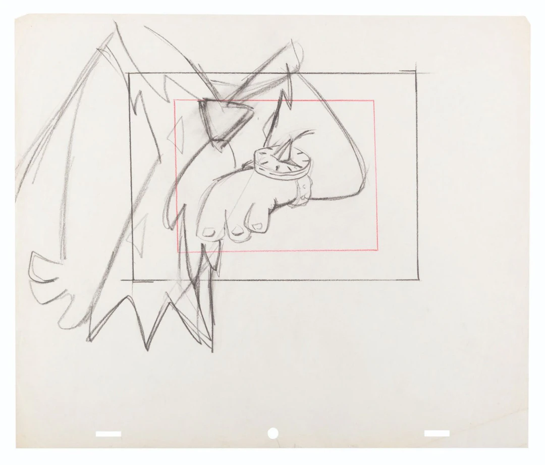 A "The Flintstones" Original Layout Drawing.