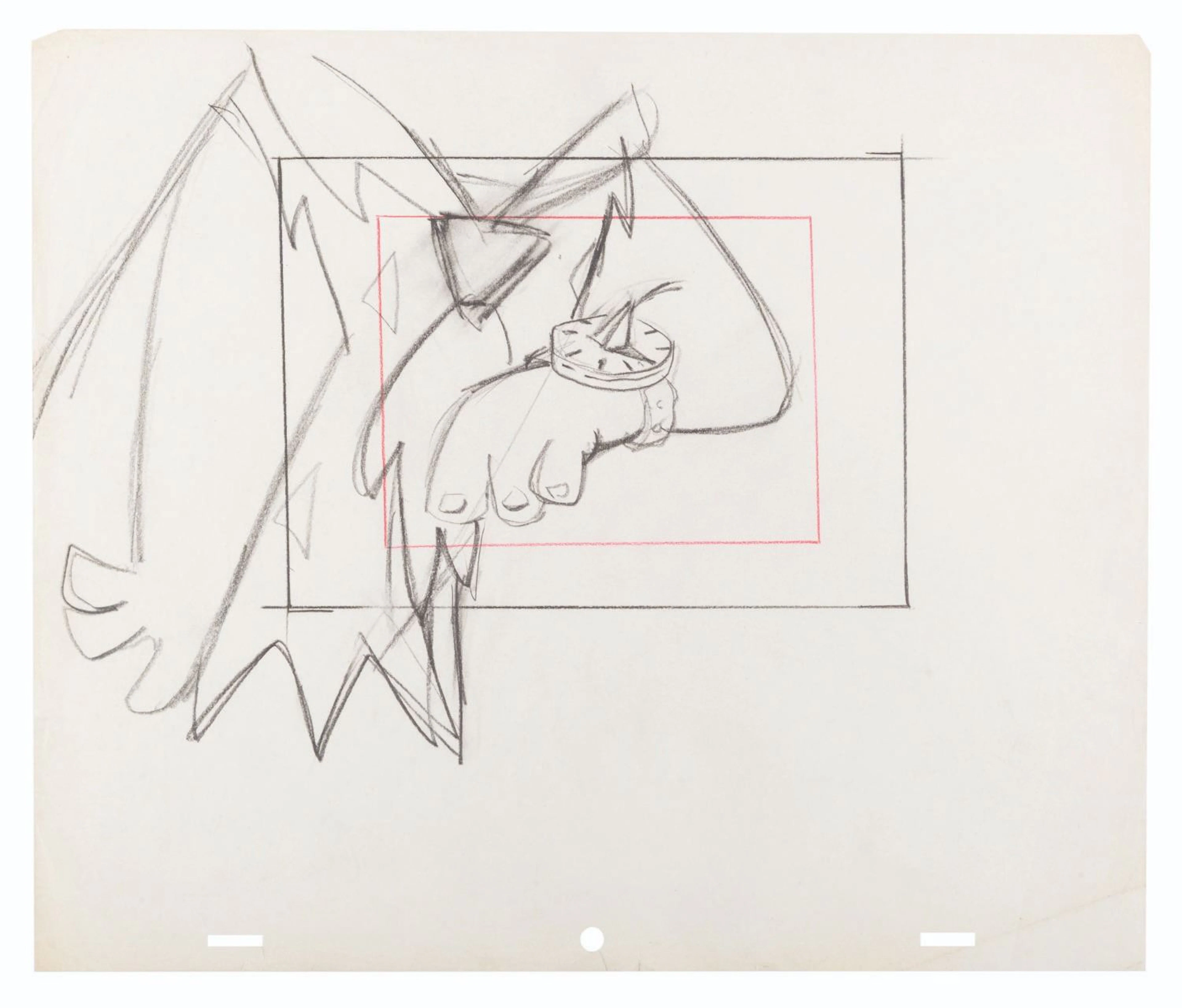 A "The Flintstones" Original Layout Drawing.