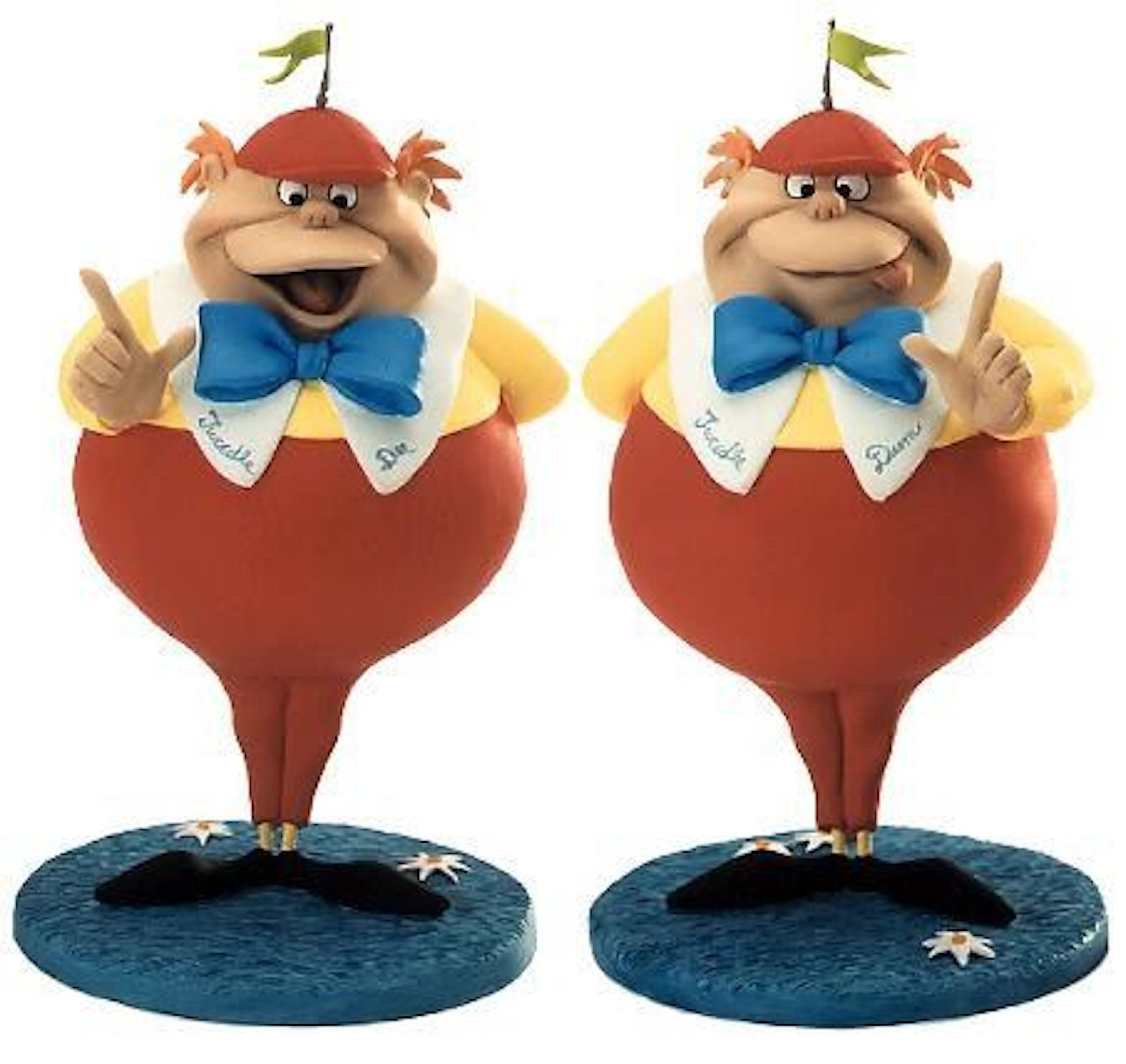 A Pair of WDCC Tweedle Dee and Tweedle Dum Figures.