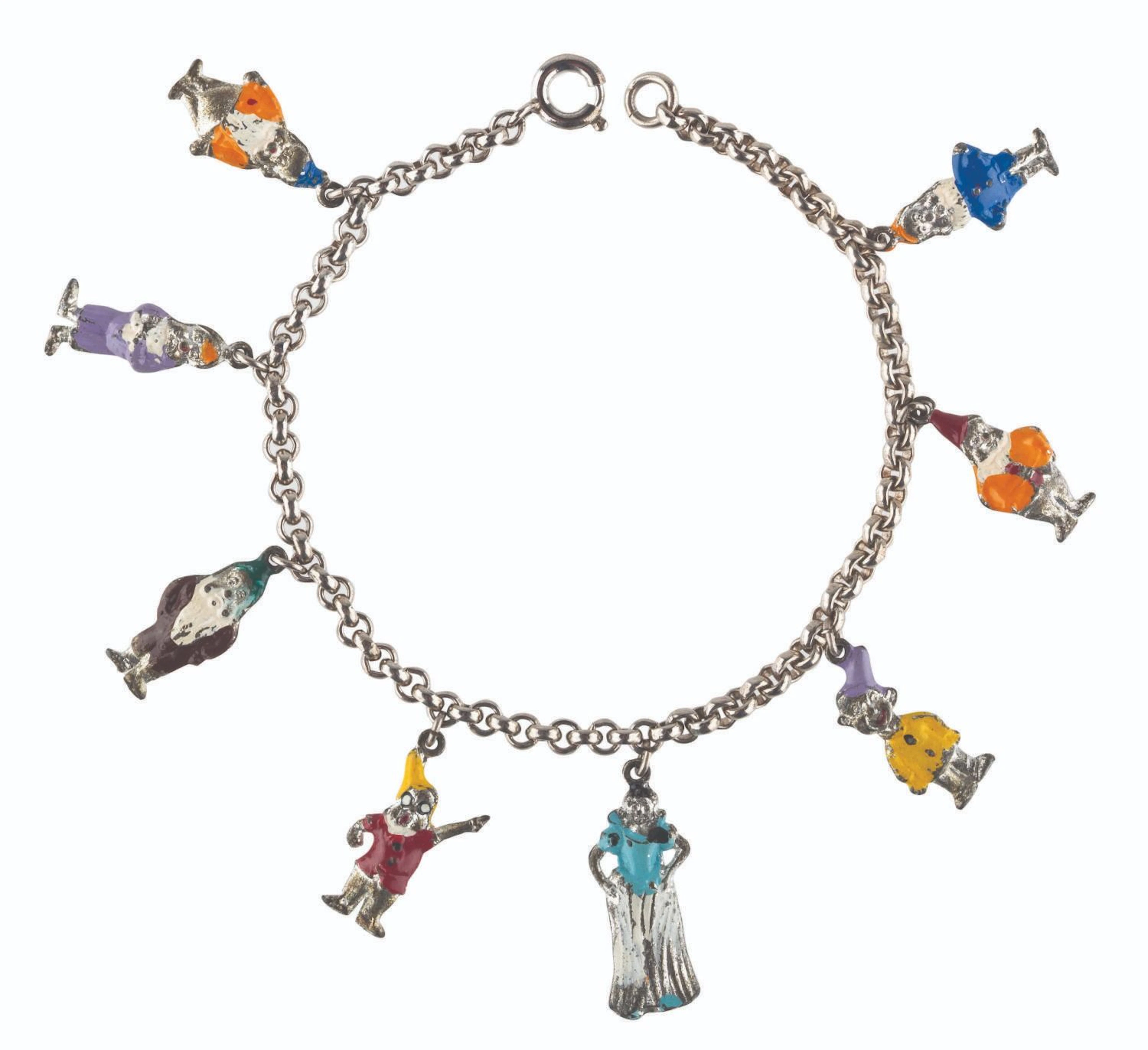 A "Snow White and the Seven Dwarfs" Charm Bracelet.