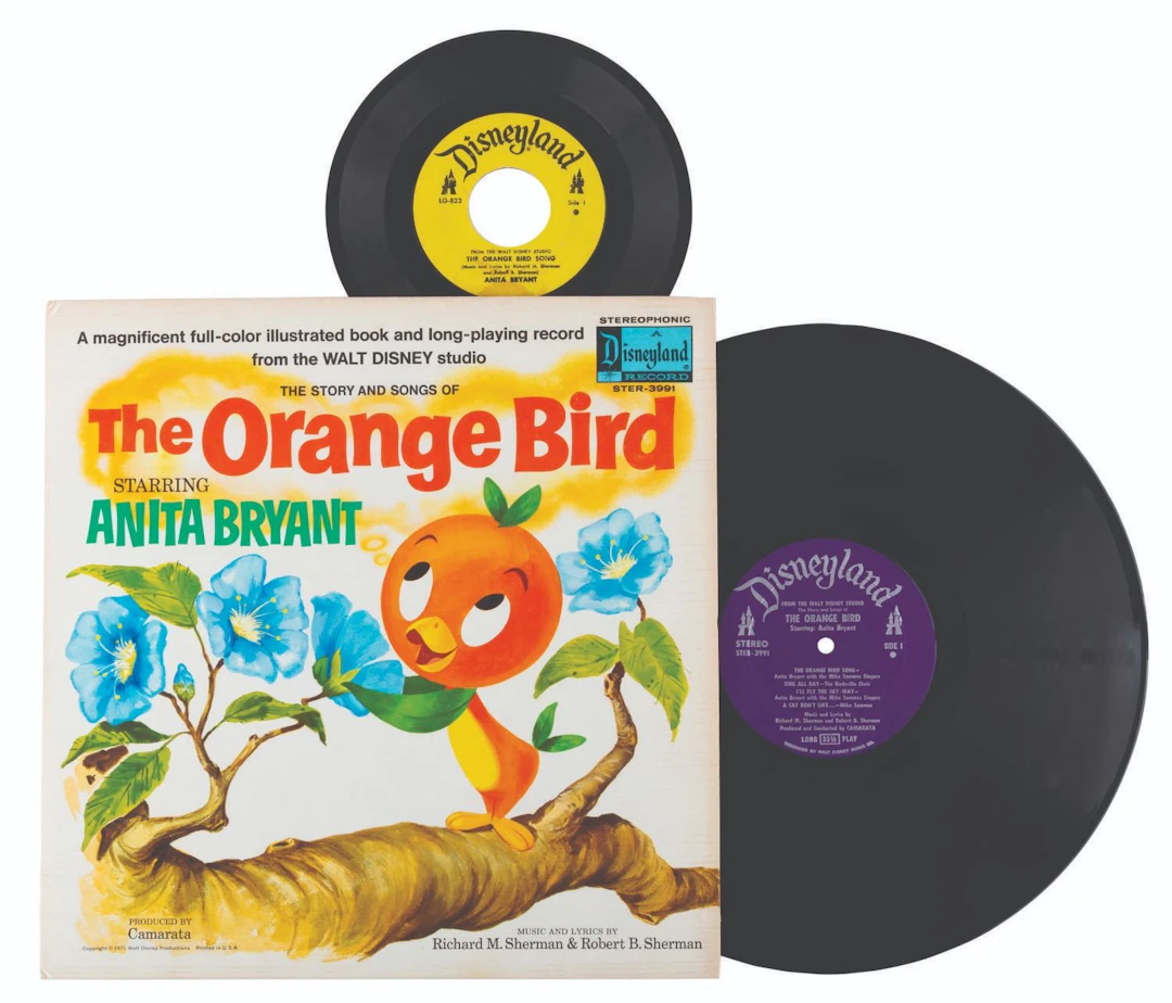 "The Stories and Songs of The Orange Bird" Record Albums and Book.