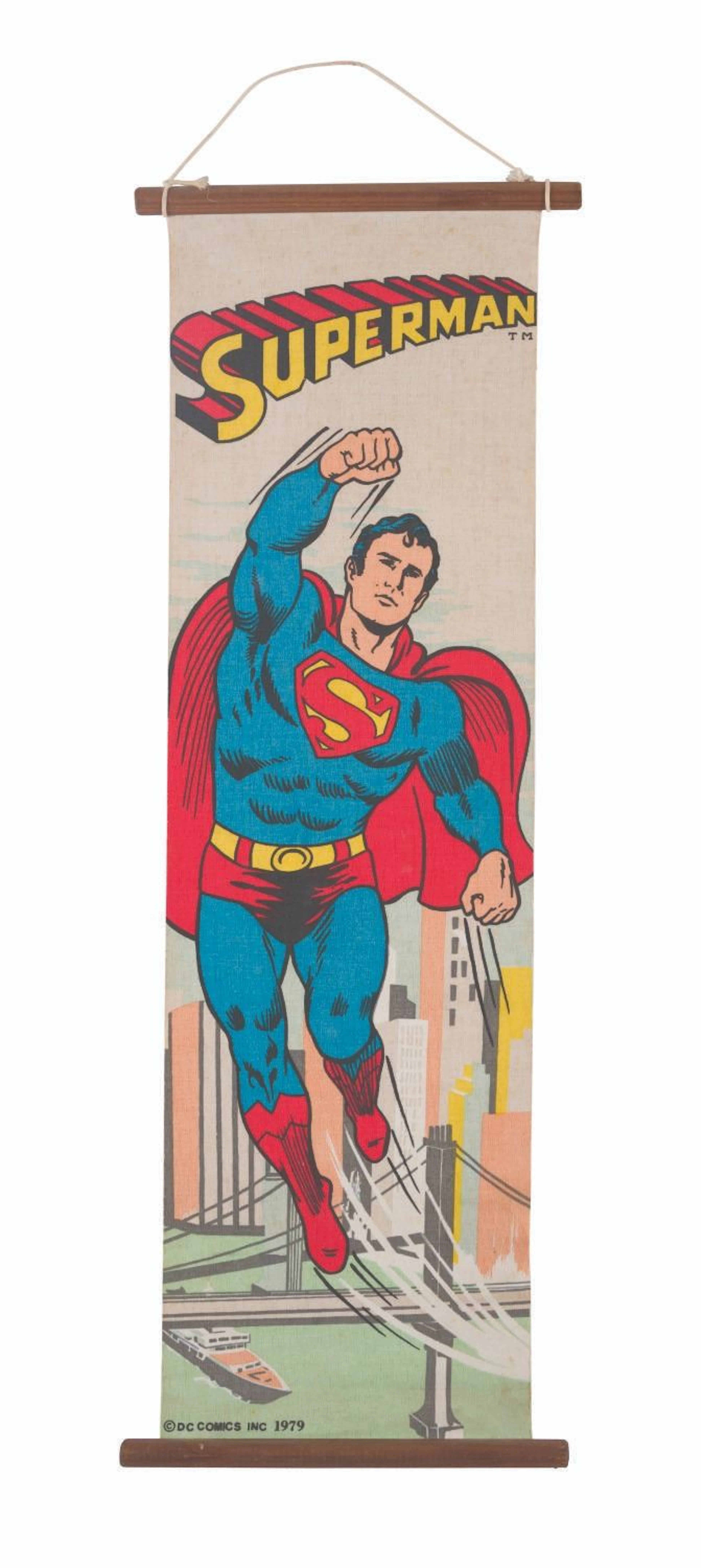 A Superman Banner with the Original Artwork.