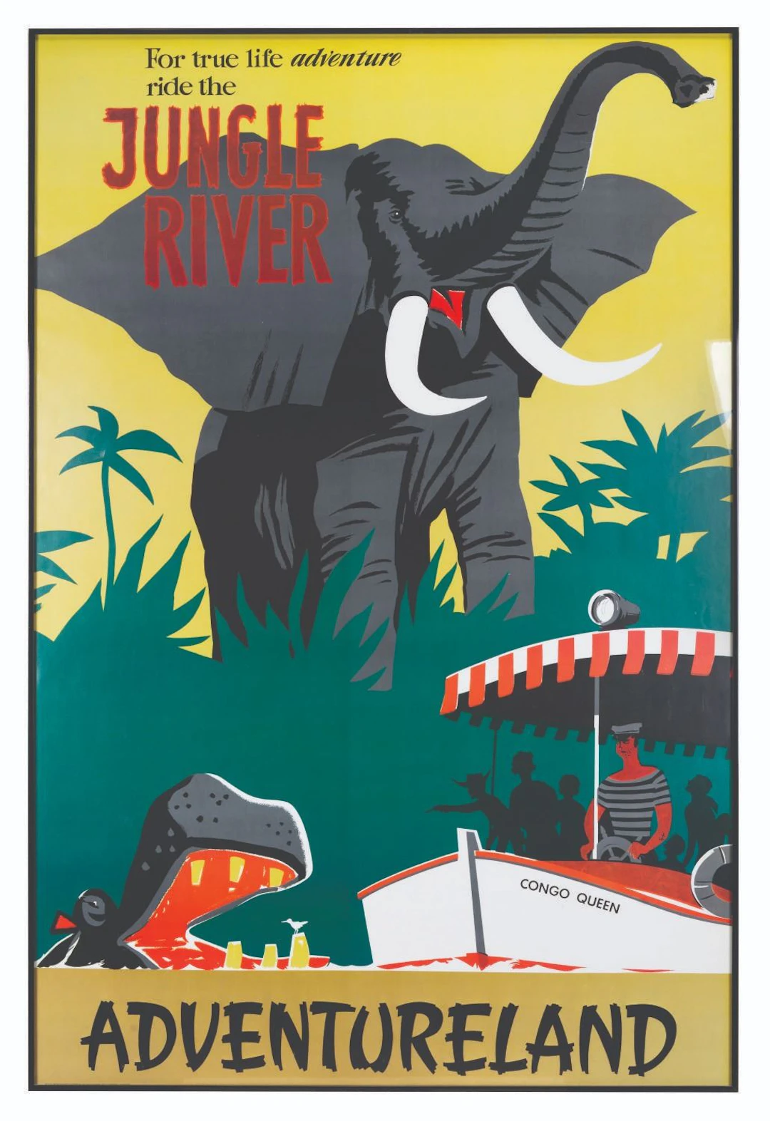 A Jungle Cruise Attraction Poster Print.