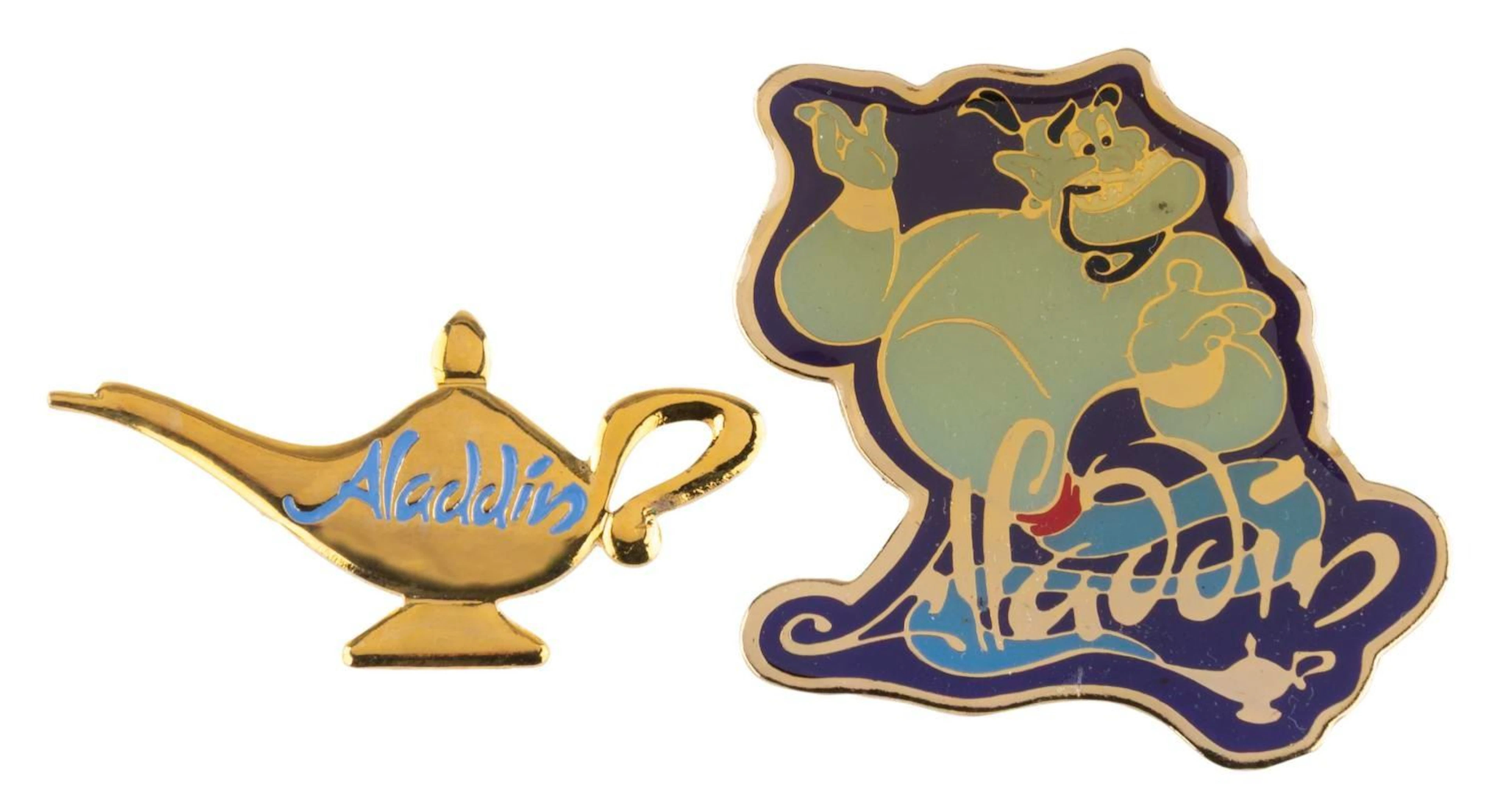 A Pair of Studio Exclusive "Aladdin" Pins.