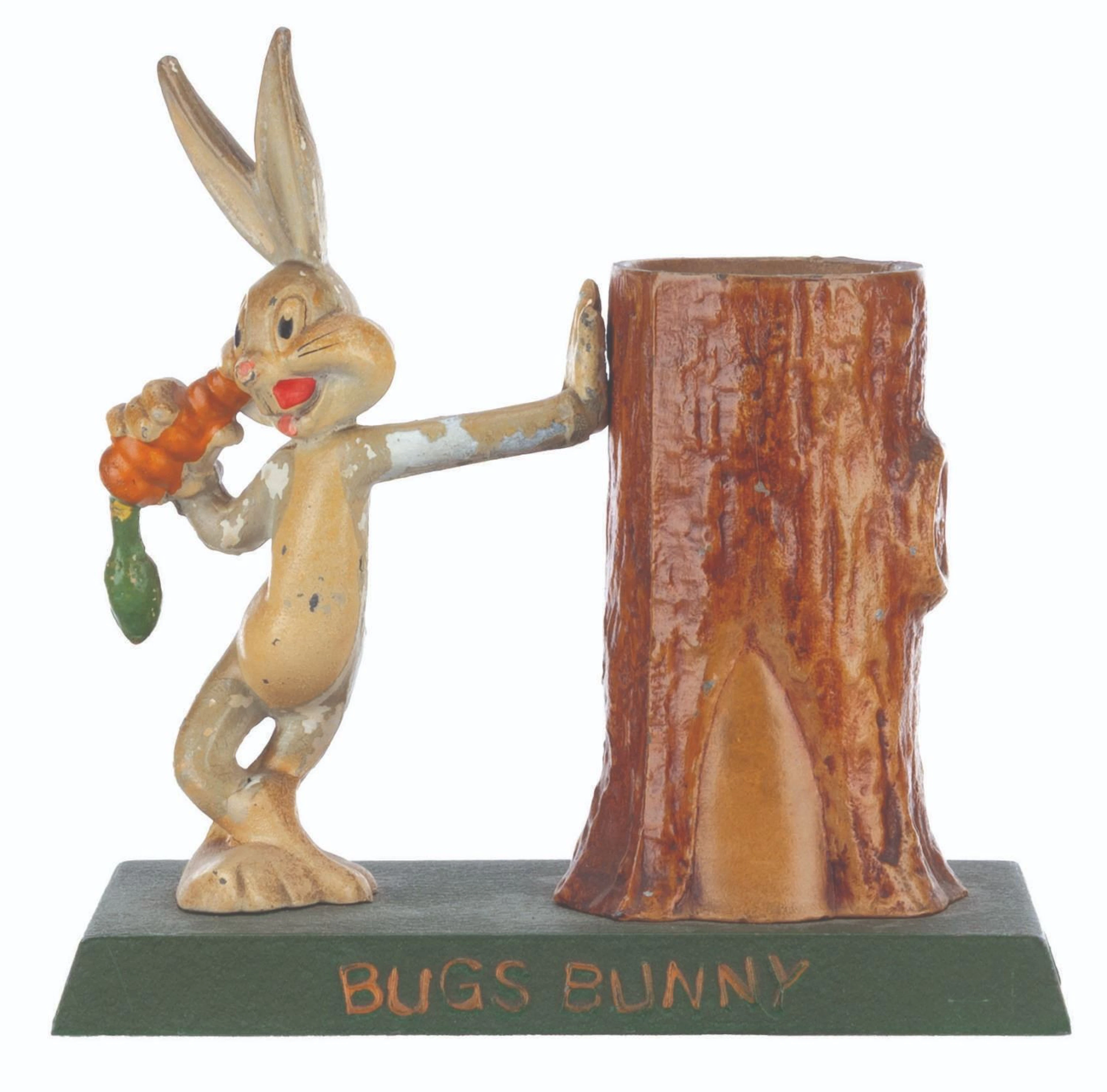 A Bugs Bunny Metal Coin Bank.
