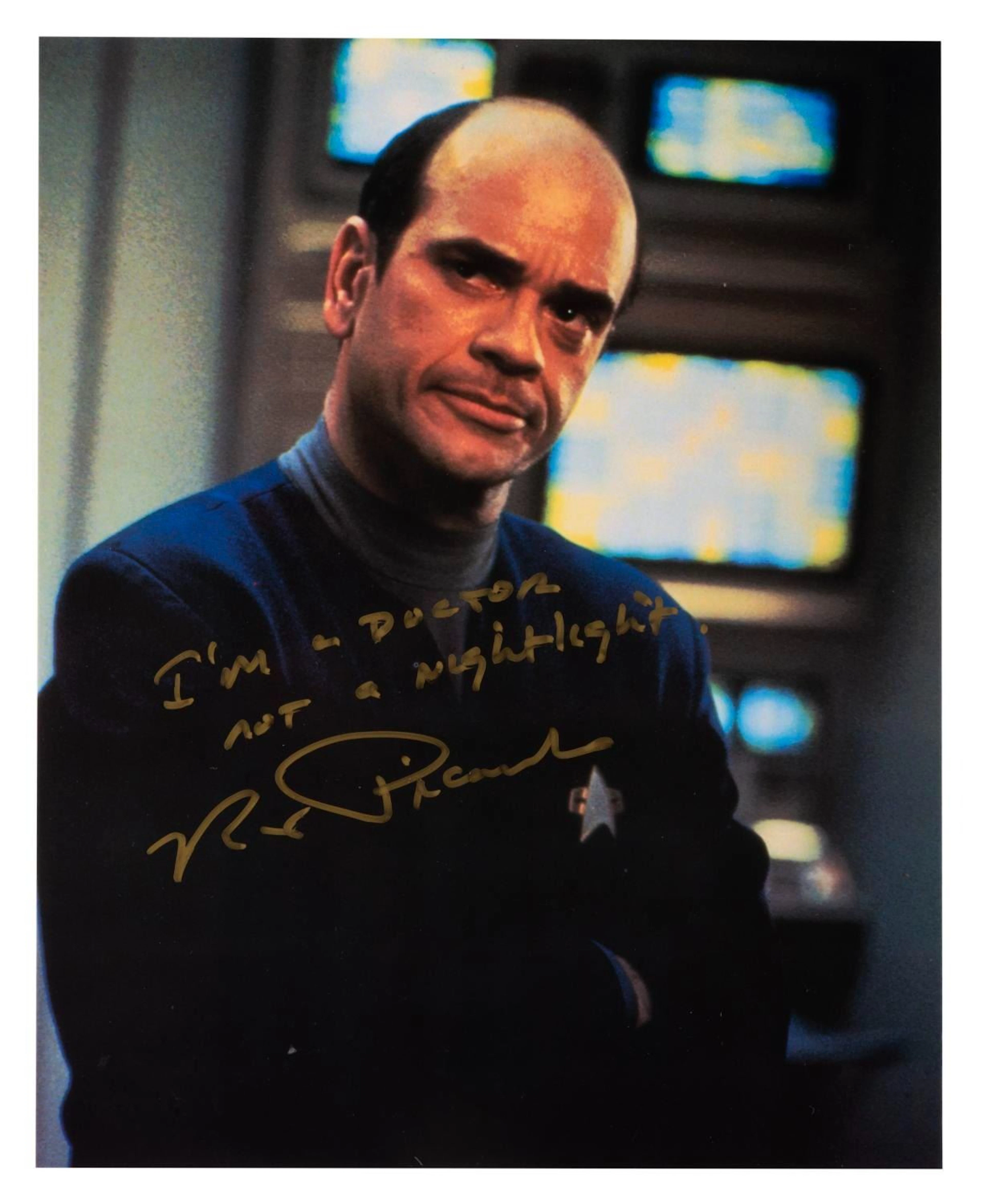 A Robert Picardo Signed "Star Trek: Voyager" Photograph.