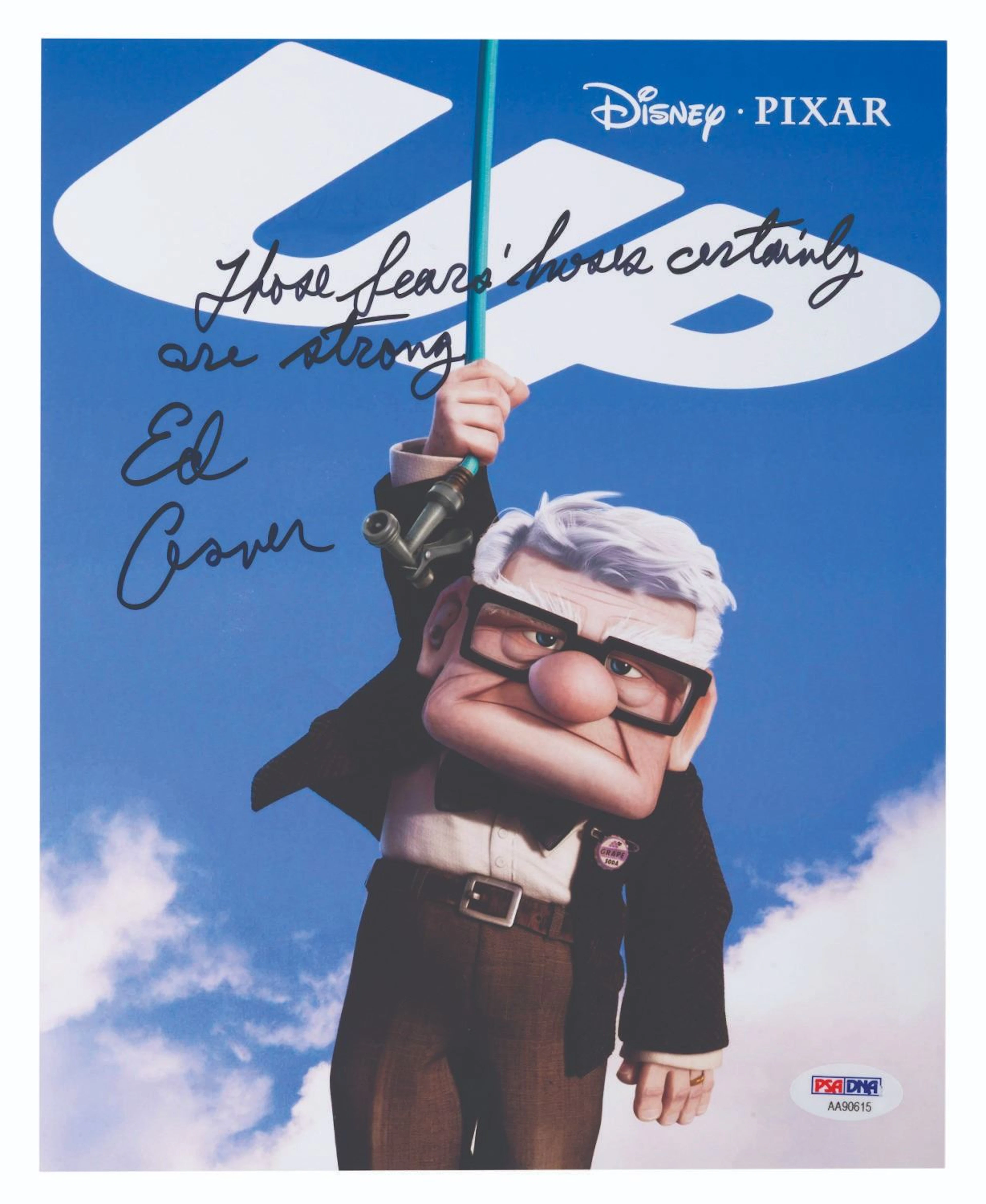 An Ed Asner Signed "Up" Photo.