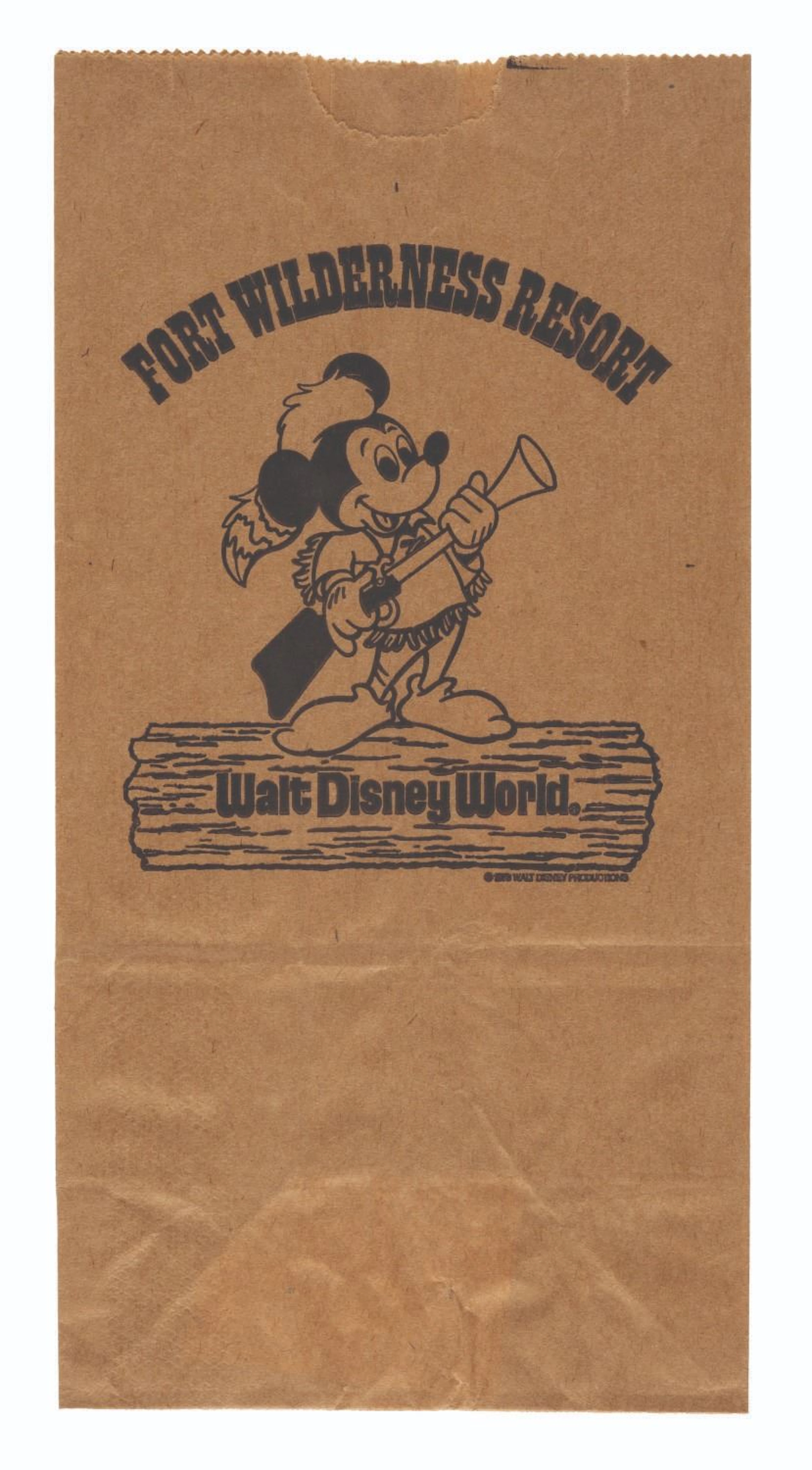 A Fort Wilderness Resort Paper Shopping Bag.