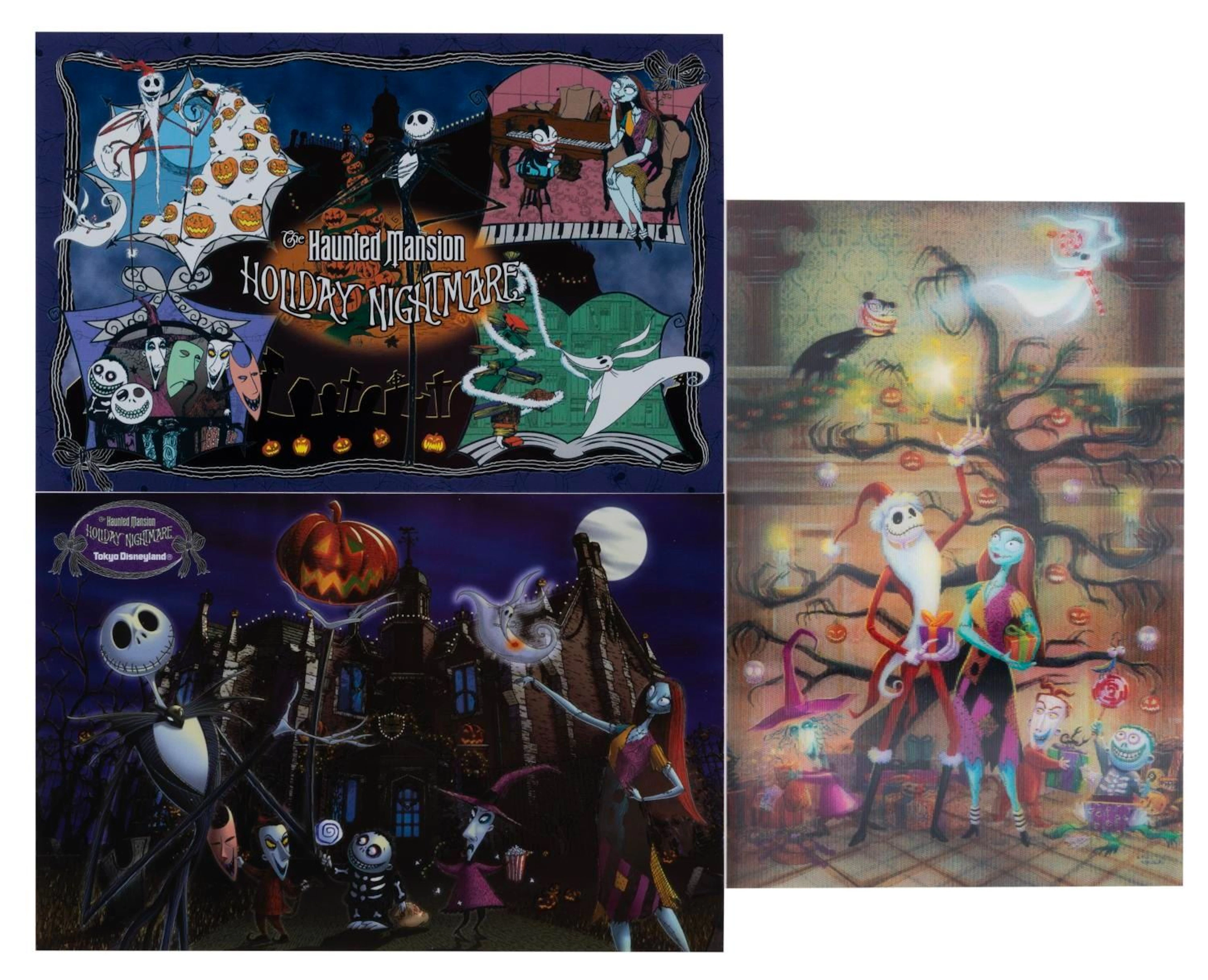 A Haunted Mansion Holiday Nightmare Postcard Collection.