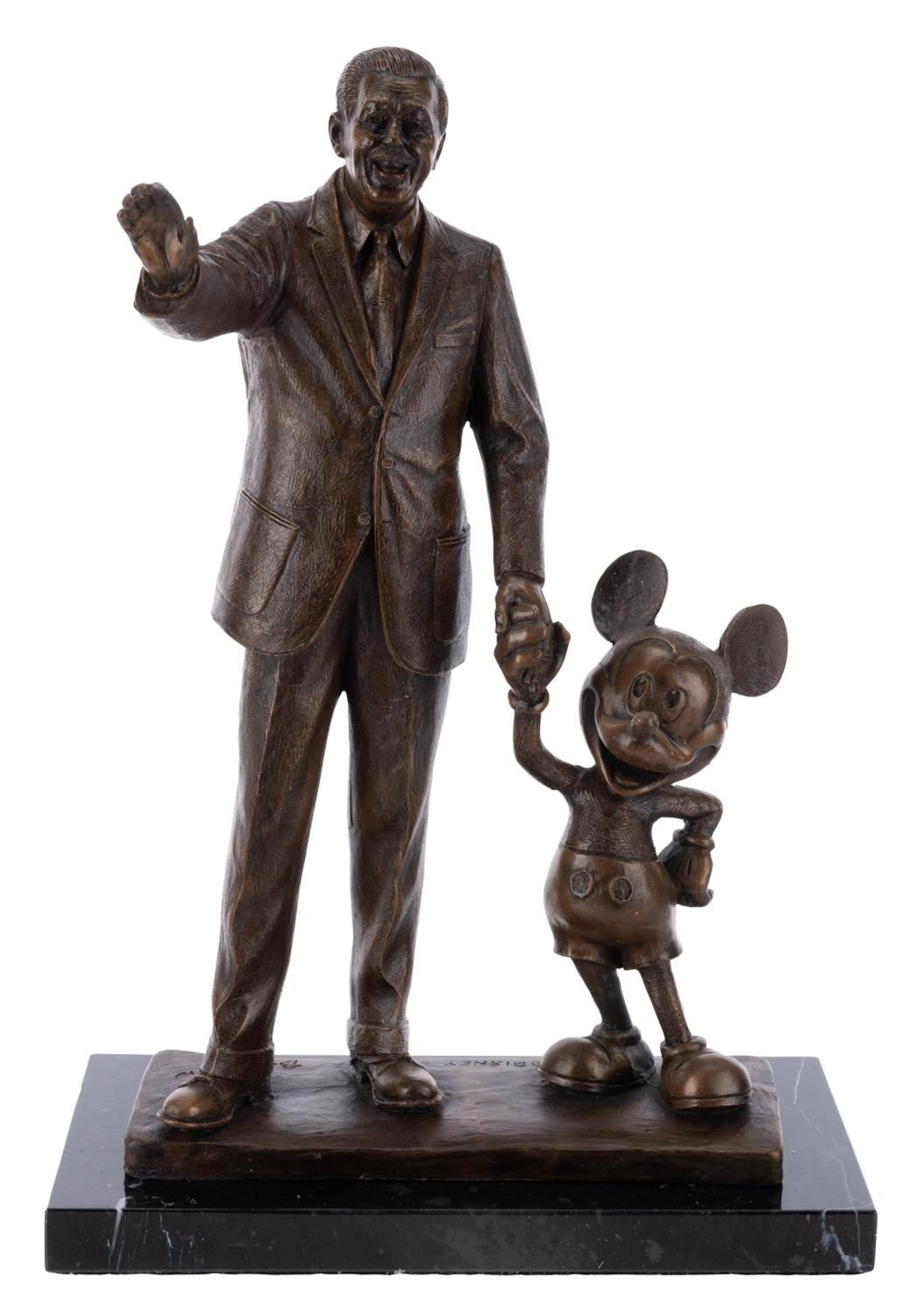 A Damaged Large Mickey and Walt "Partners" Statue.
